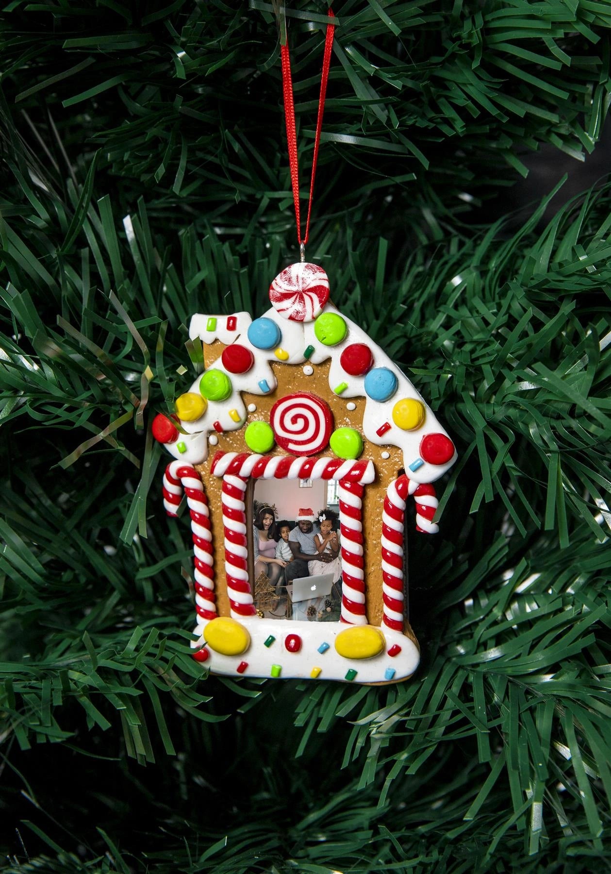 3Pcs Christmas Tree Hanging Pendants Photo Frames Xmas Home Party Ornament Decor