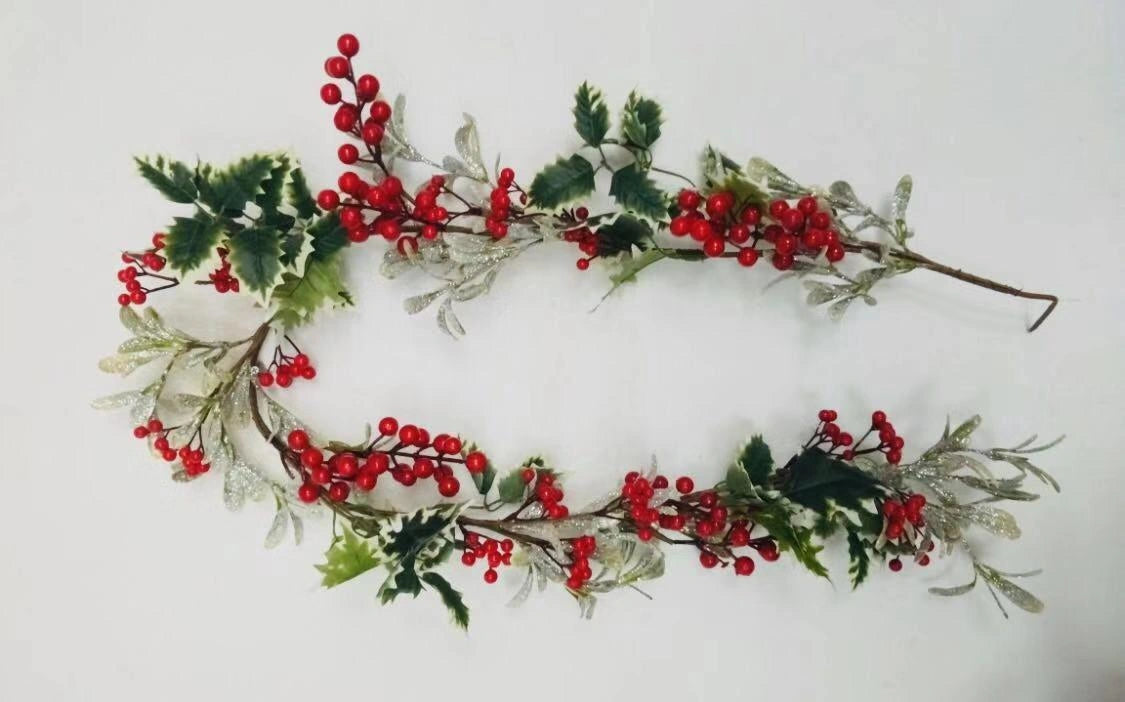 Christmas Tree Party Events Ornaments Xmas Garland Berry Home Garden Car Decor