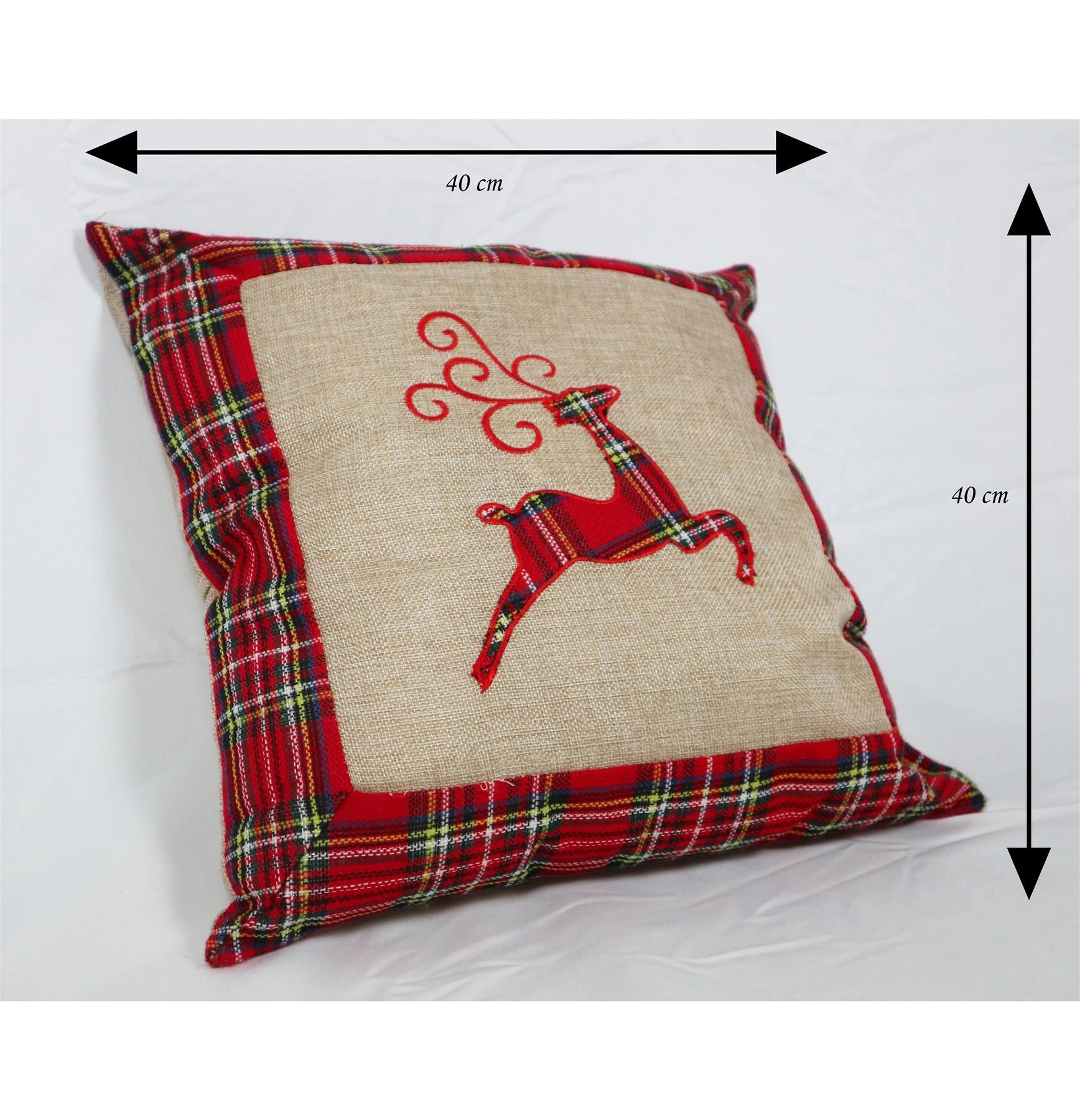 40 x 40 cm Home Decorations Christmas Reindeer Pillow Covers Home Sofa Xmas UK