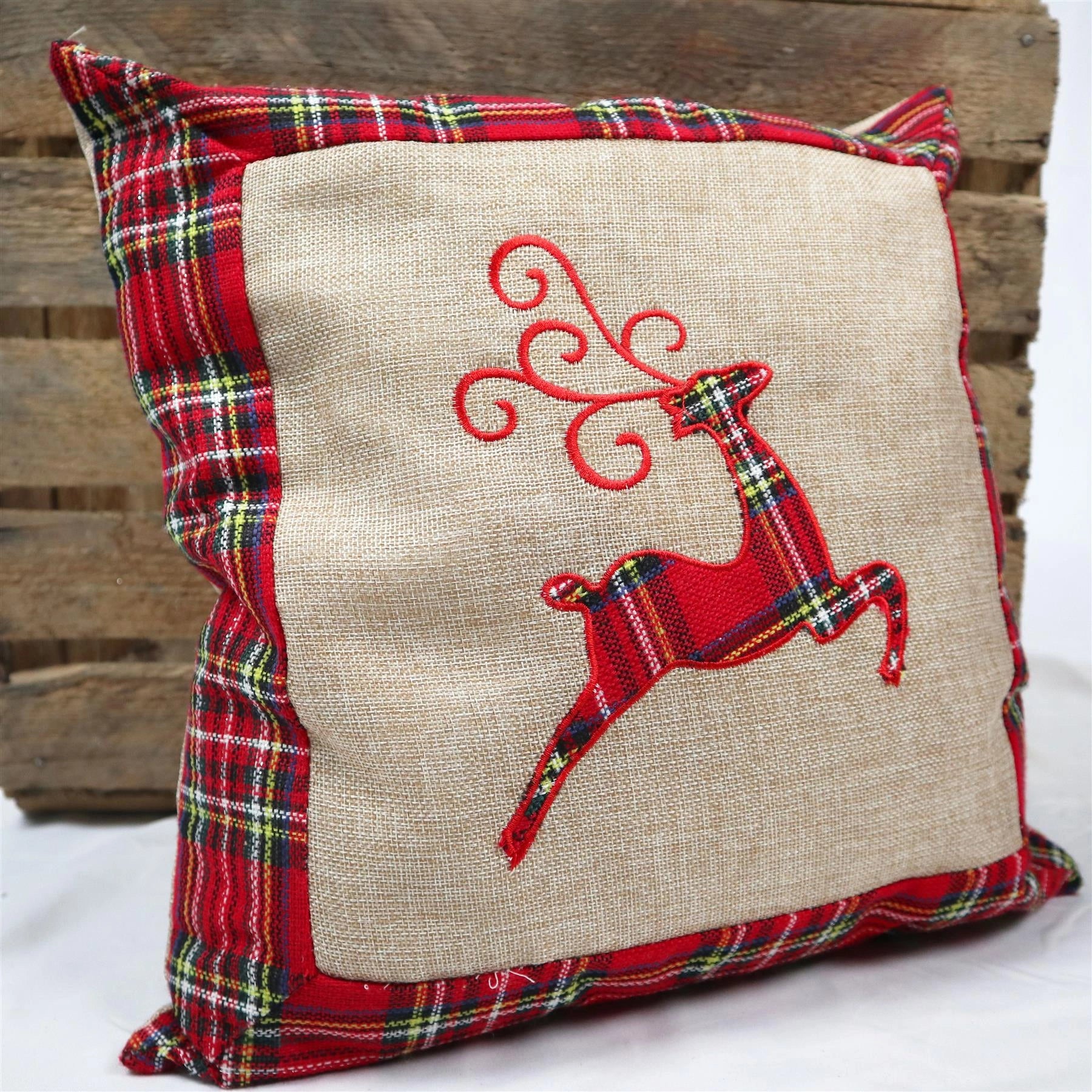 40 x 40 cm Home Decorations Christmas Reindeer Pillow Covers Home Sofa Xmas UK
