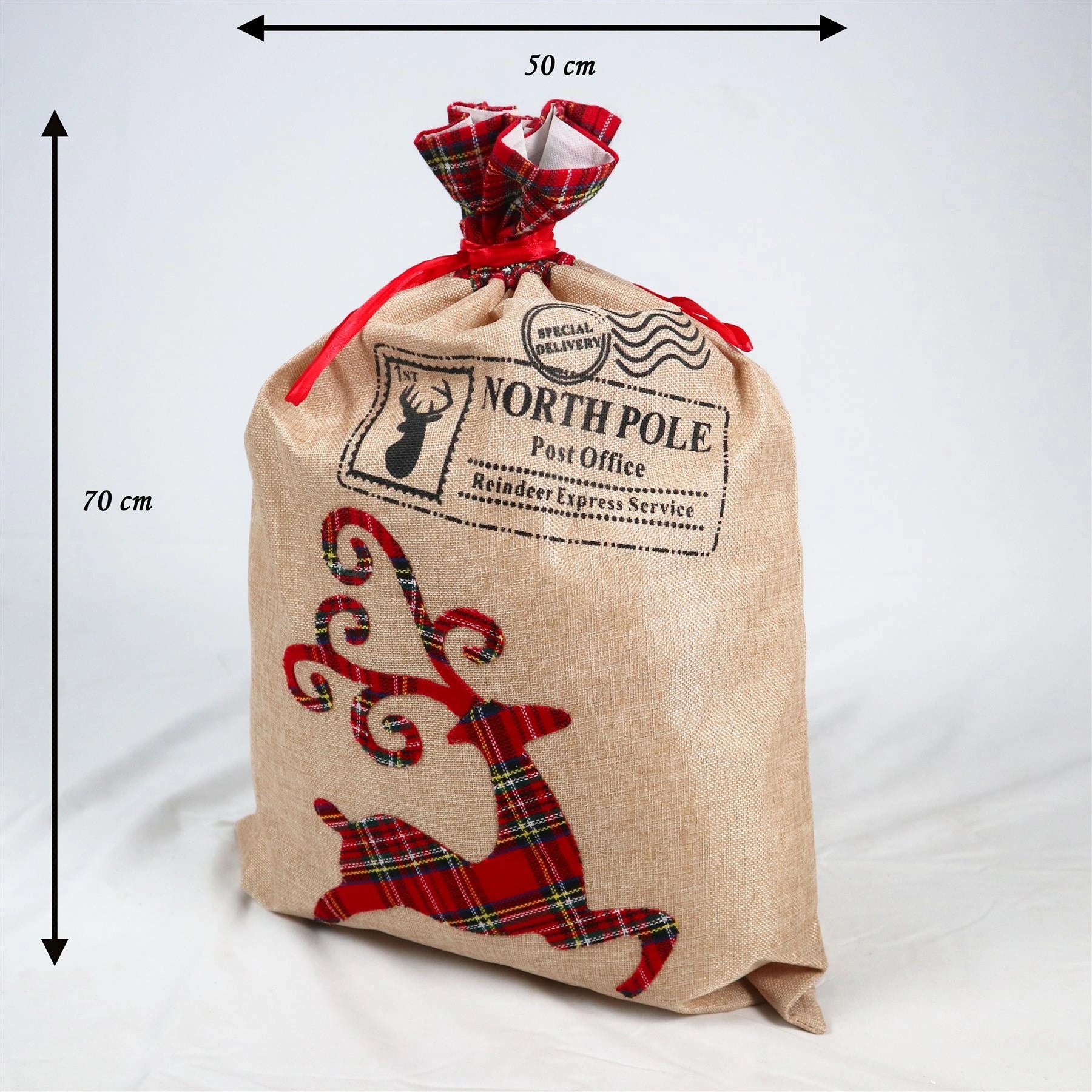 Christmas Sack Reindeer 50 X 70 Cm