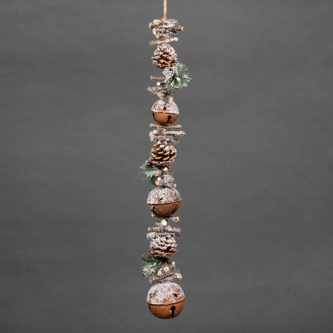 Christmas Hanging Ornaments Rusty Jingle Bells 90CM Garland Xmas Tree Home Decor