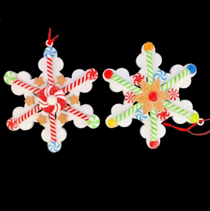 Hanging Decorations Christmas Snowflakes Xmas Tree Wall Home Decor Ornaments X2