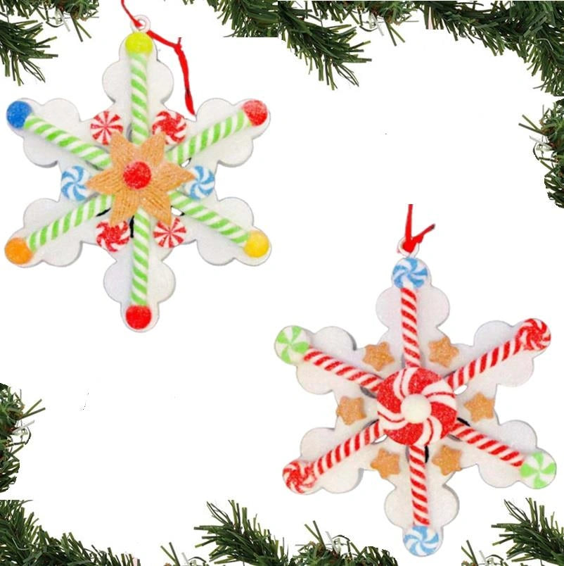 Hanging Decorations Christmas Snowflakes Xmas Tree Wall Home Decor Ornaments X2