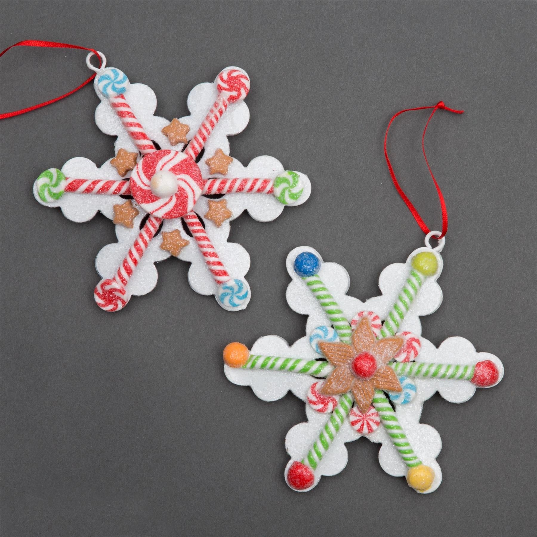 Hanging Decorations Christmas Snowflakes Xmas Tree Wall Home Decor Ornaments X2