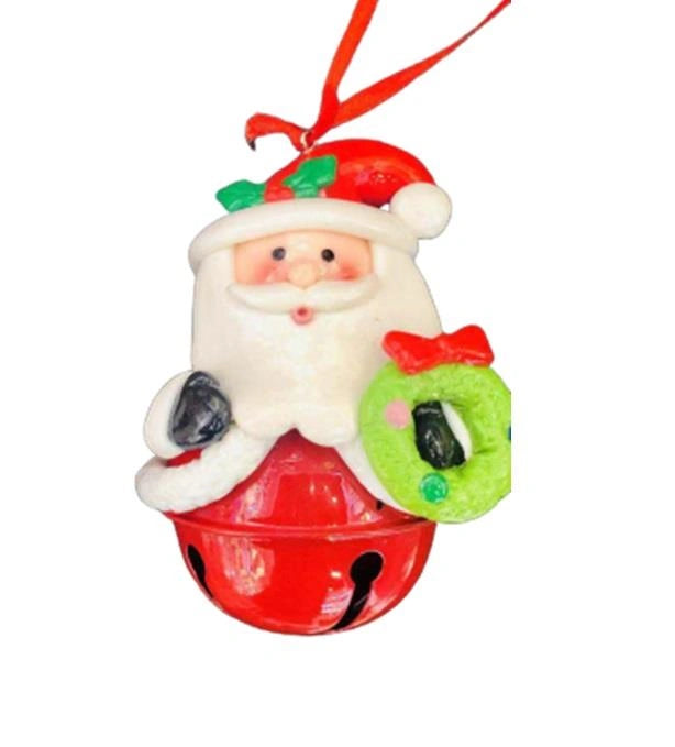 Hanging Decorations Christmas Santa Snowman Reindeer Bells XMAS Home OrnamentsX3