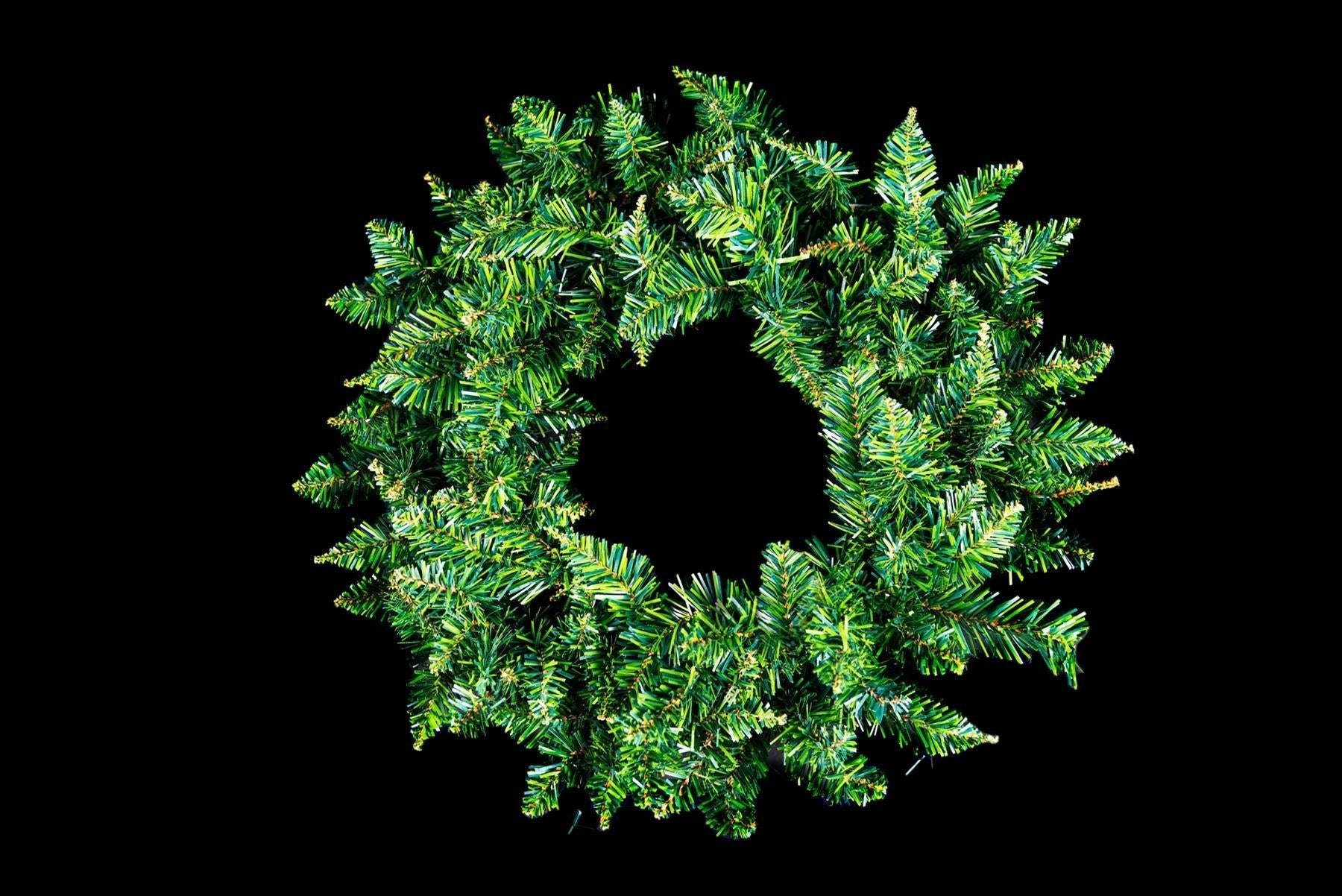 Green Christmas Wreath Artificial Bushy Pine Wall Door XMAS Home Decoration 55CM