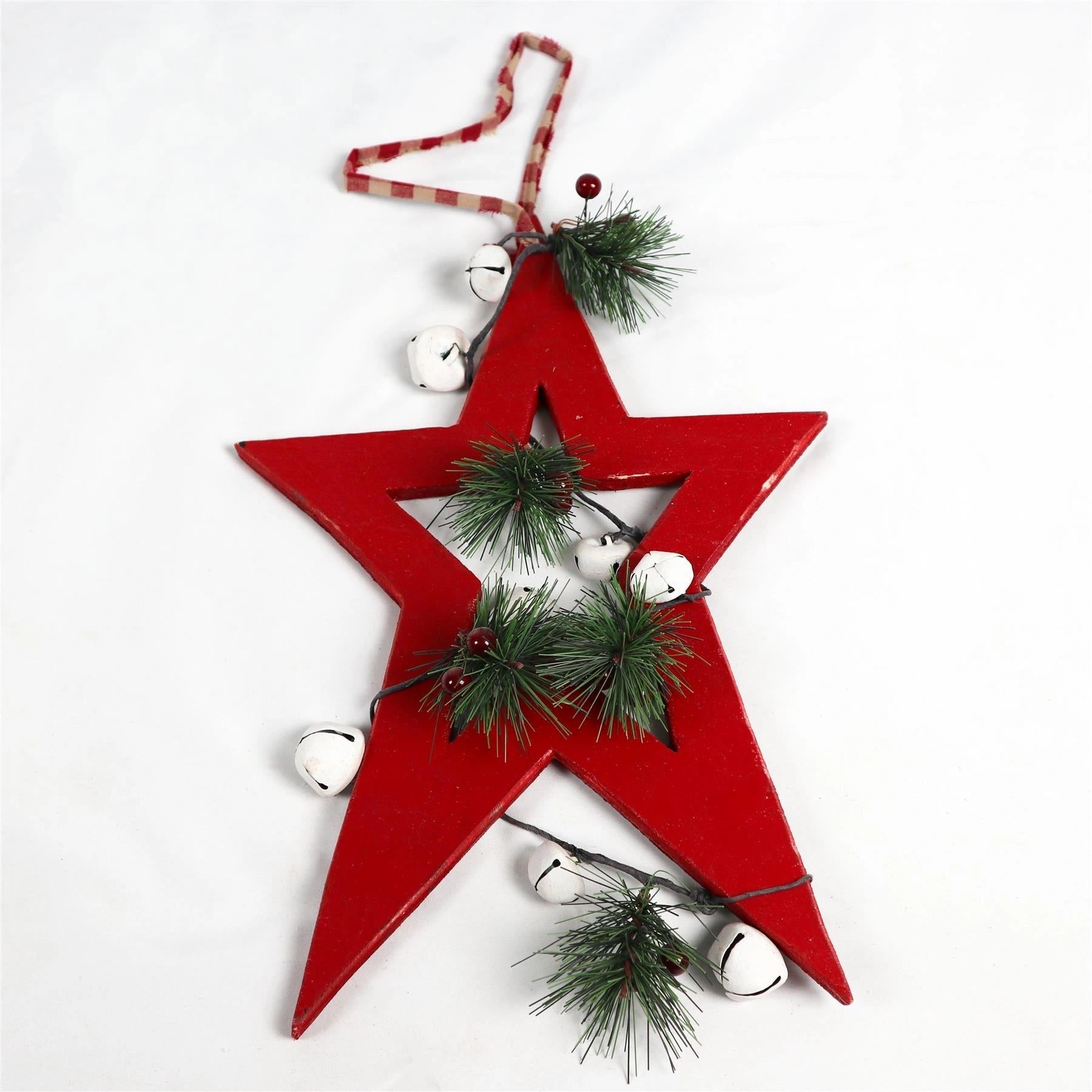 Hanging Decorations Red Star 30 Cm