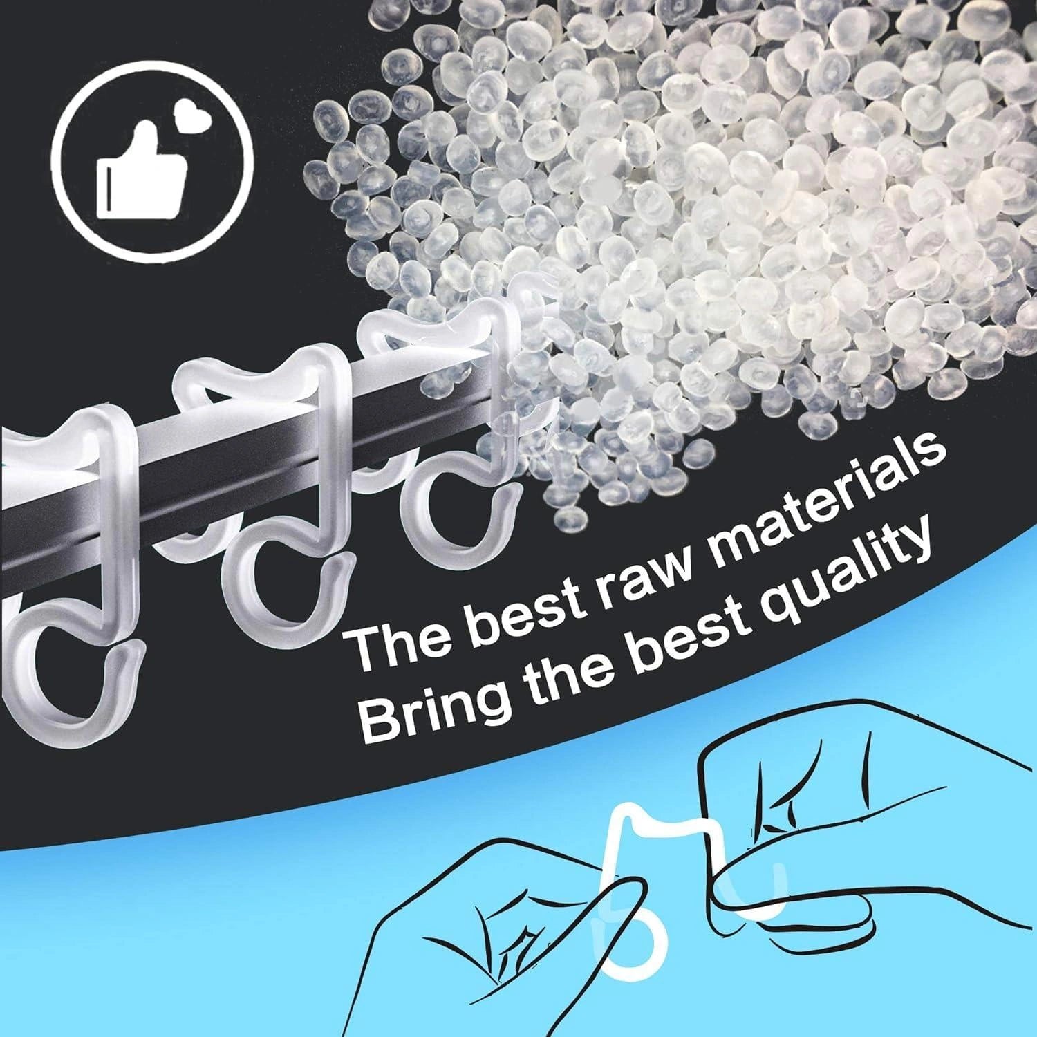 Gutter Hooks Christmas Rope String Icicle Light Hanger Clear Plastic Clips 24pcs