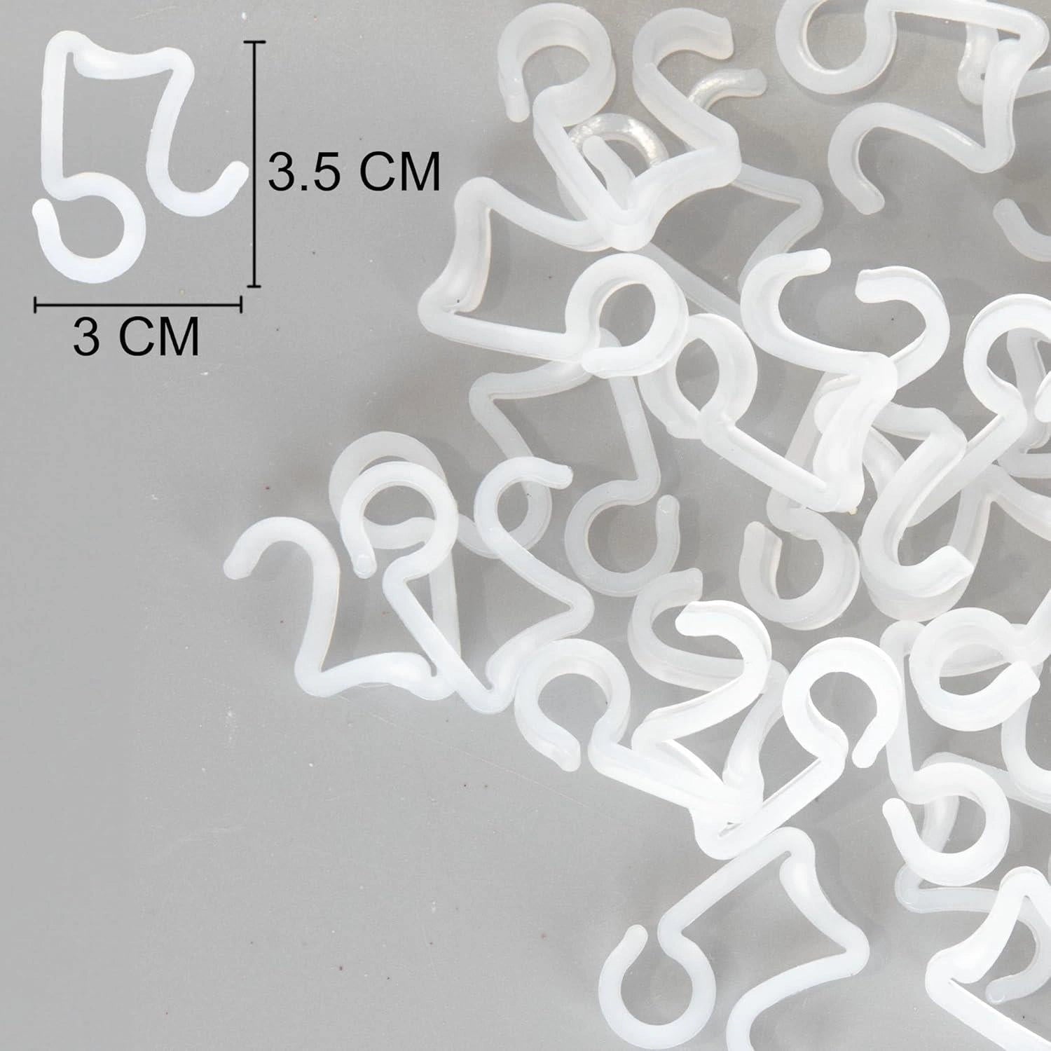 Gutter Hooks Christmas Rope String Icicle Light Hanger Clear Plastic Clips 24pcs