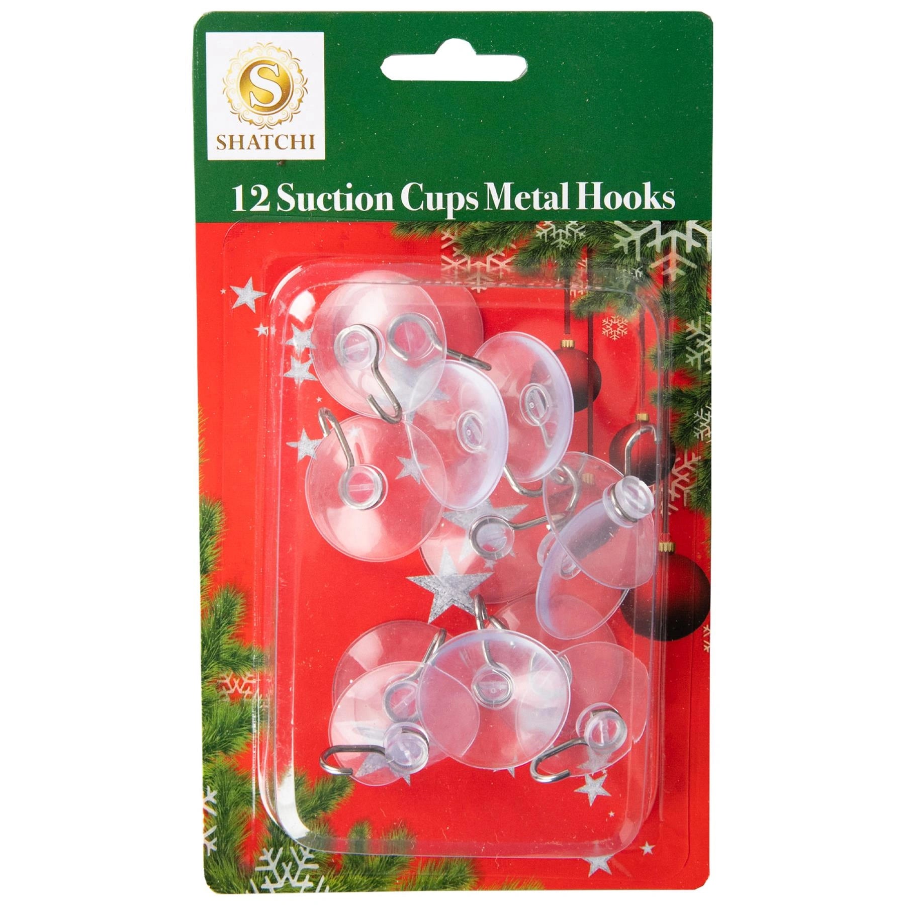 Heavy Duty Suction Hook Kitchen Bathroom Wall Sign Christmas Decoration 12p 33mm