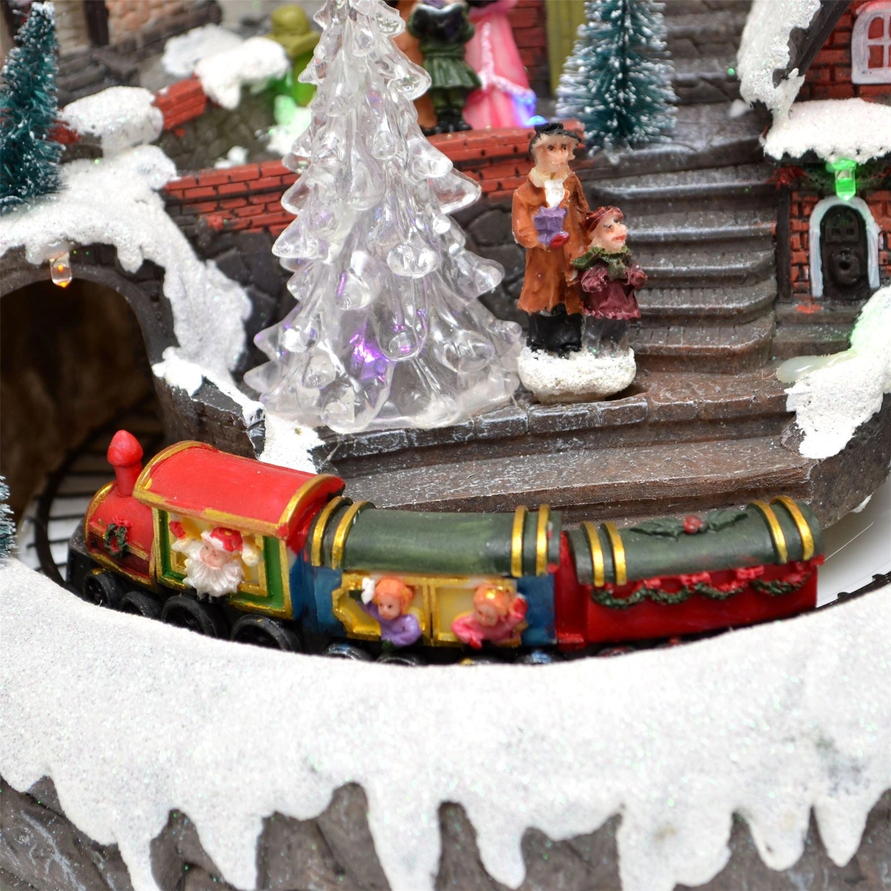 Christmas LED Musical Light Up Ornament Nativity Xmas Home Decorations