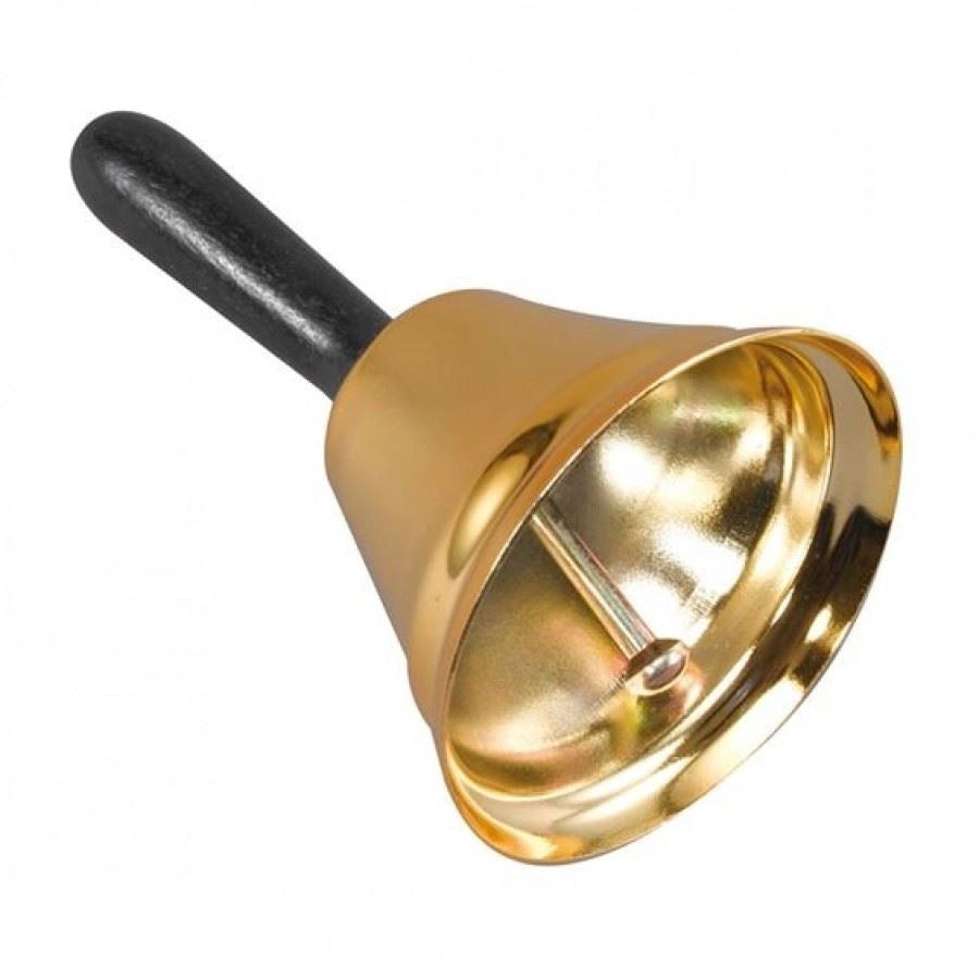 Father Christmas Santa Claus Gold Bell Fancy Dress Party Costume Accessory