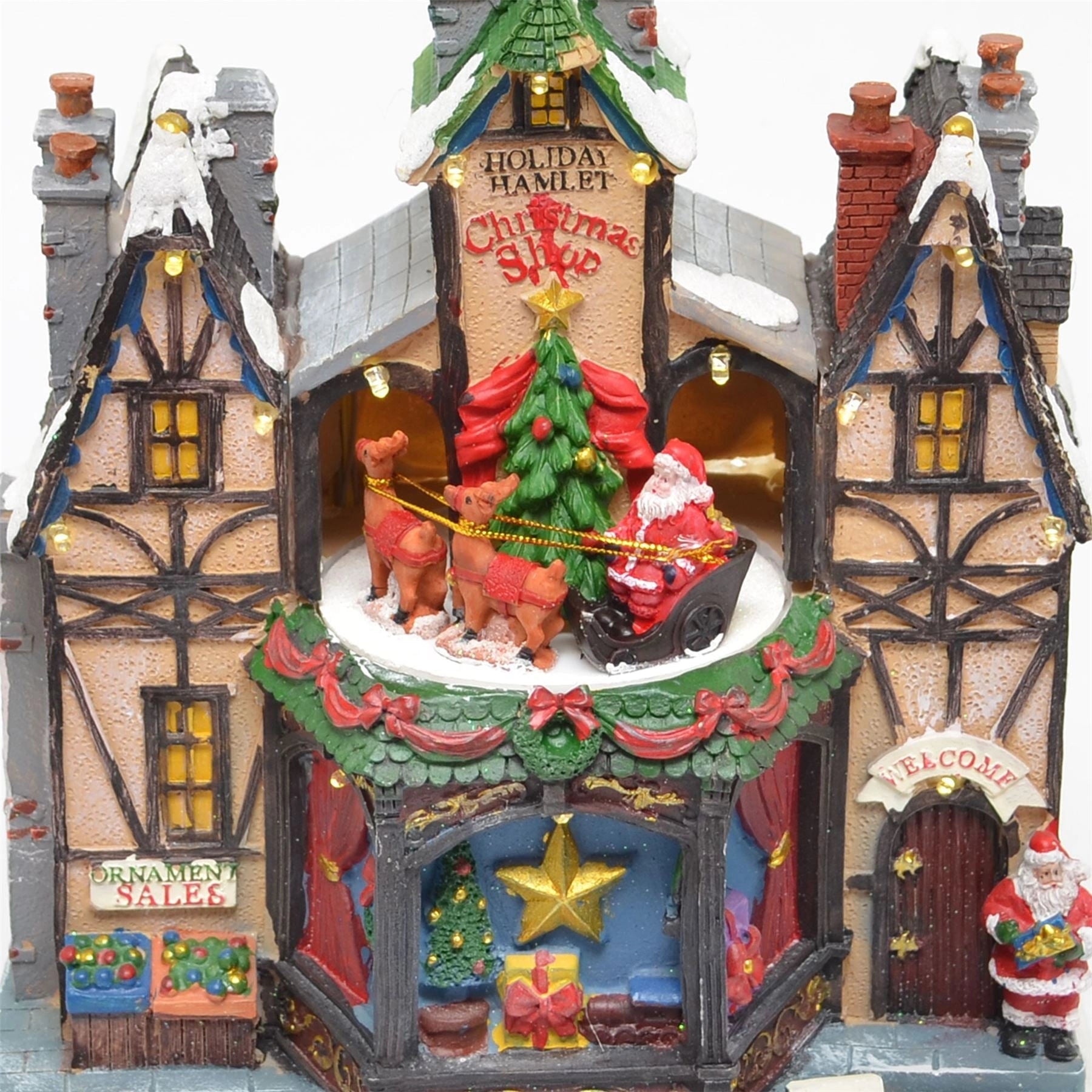 Christmas LED Musical Light Up Ornament Nativity Set Xmas Home Decorations