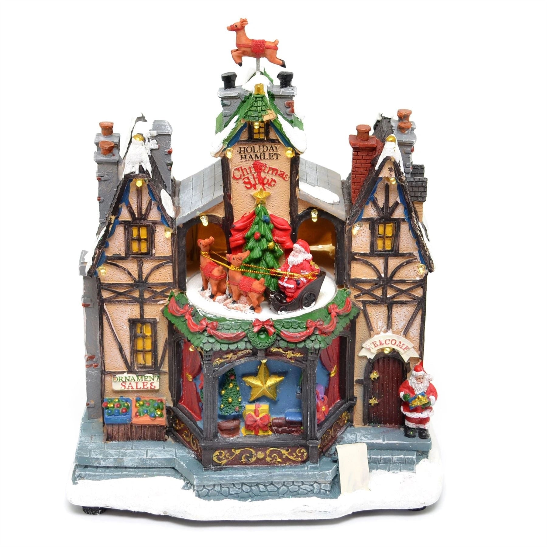 Christmas LED Musical Light Up Ornament Nativity Set Xmas Home Decorations