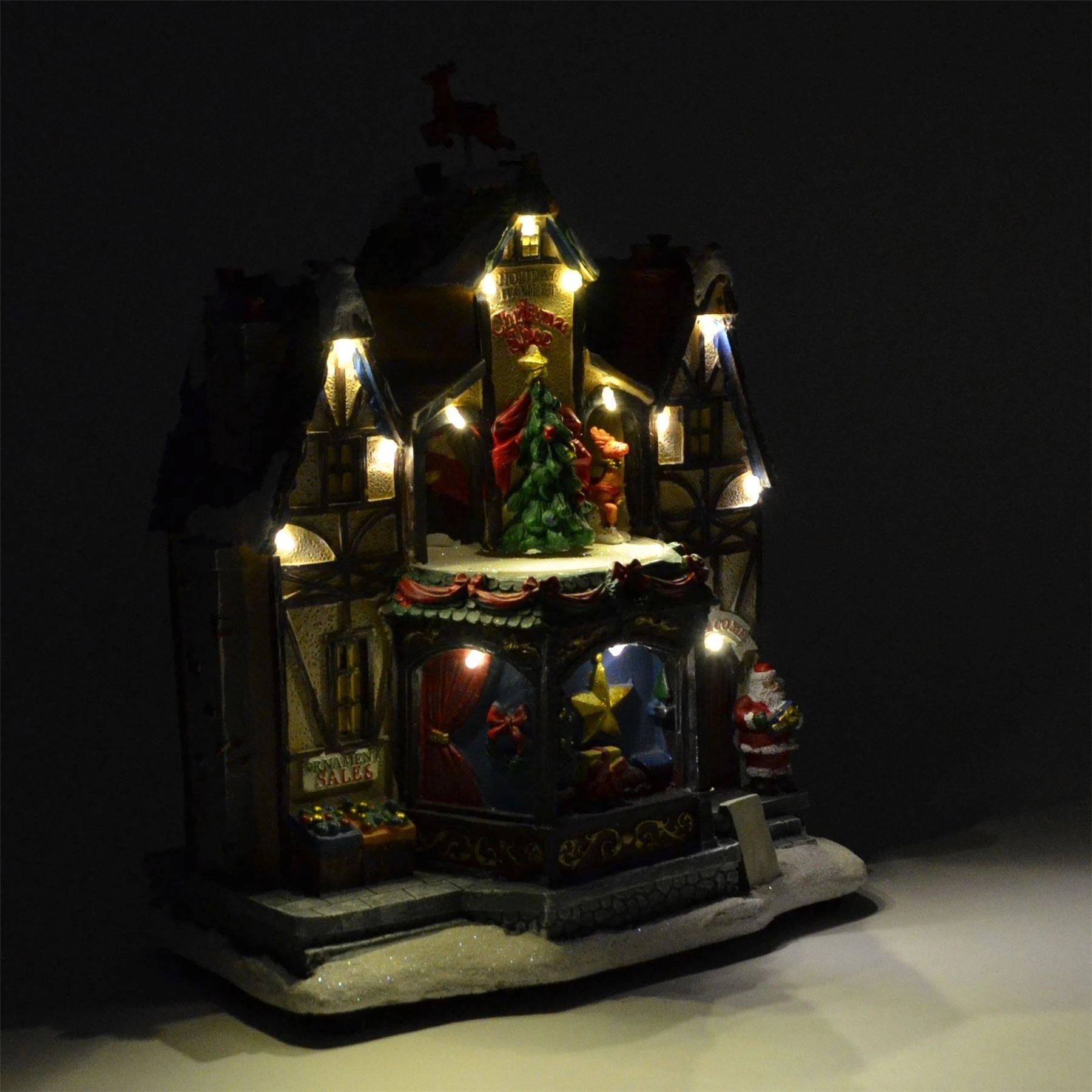 Christmas Led Musical Light Up Sculpture Ornament Nativity Set Xmas Home Decorations 11892