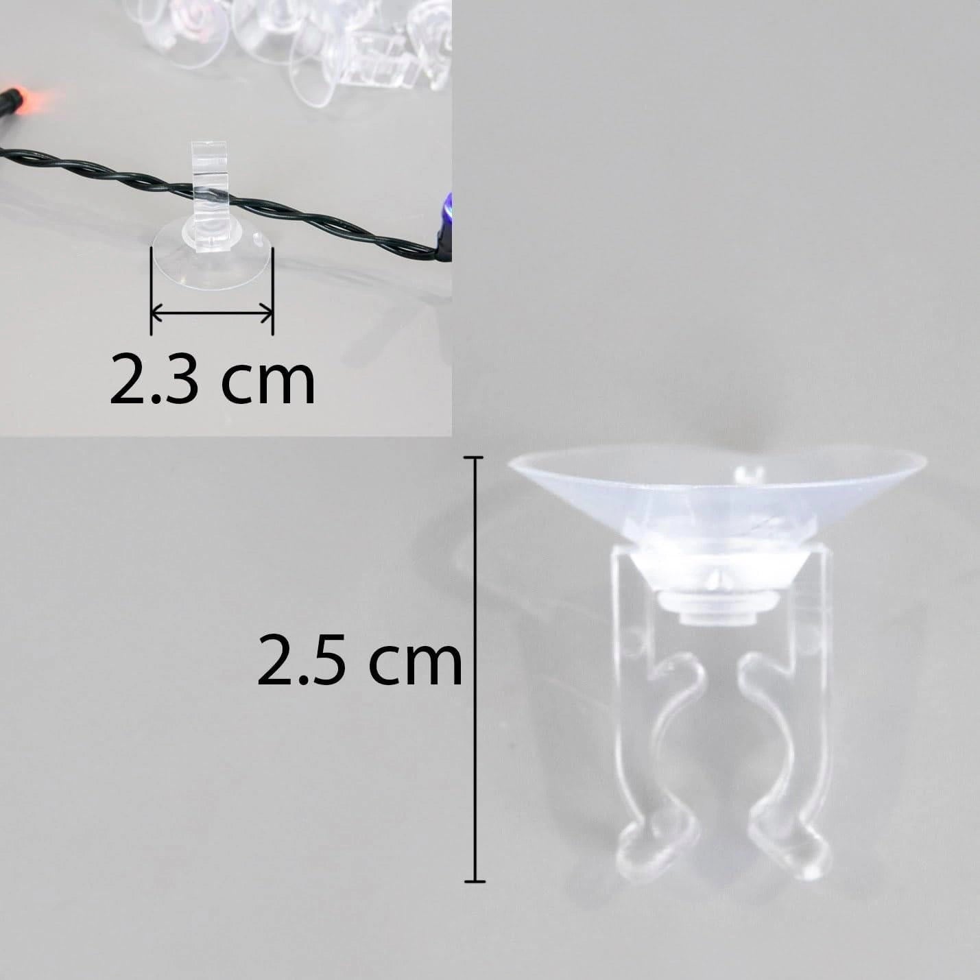 100Pcs Mini Suction Cups Plastic Hook 2.3Cm