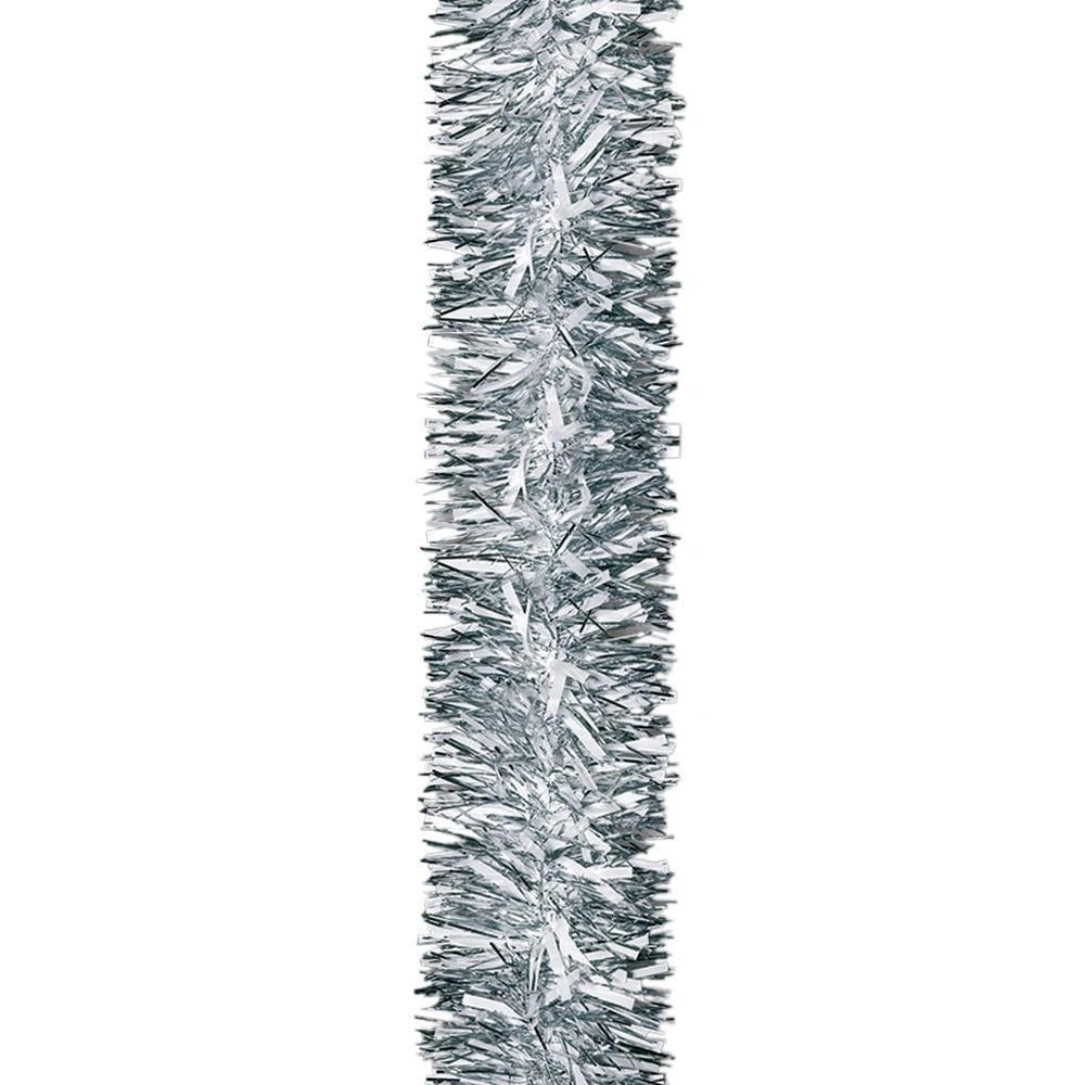 Silver Thick Chunky Luxury Christmas Tree Tinsel Garland Decoration Xmas 8pcs