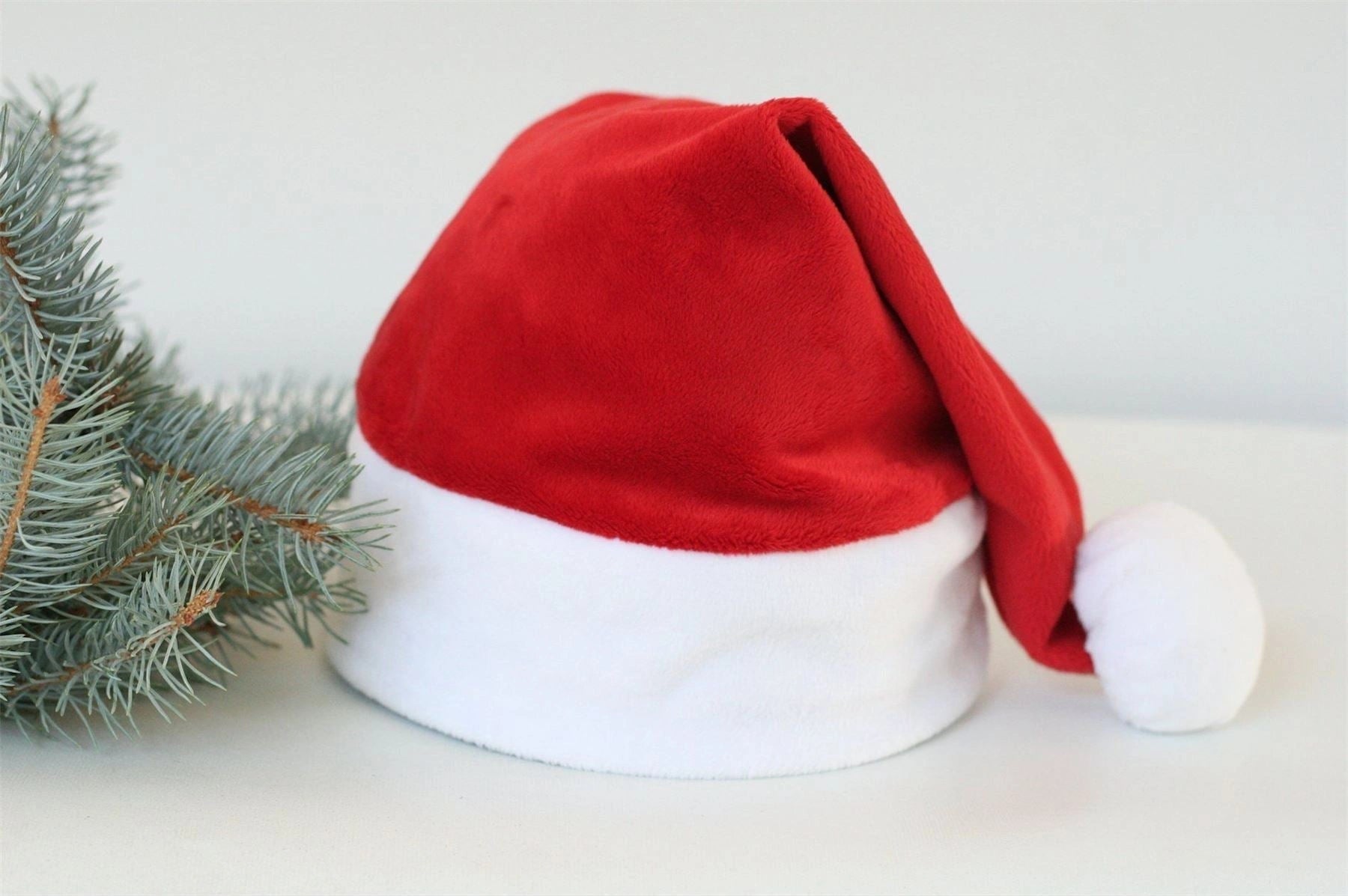 3Pcs Christmas Felt Santa Hat Budget Santa Costume Xmas Fancy Dress Fun Party