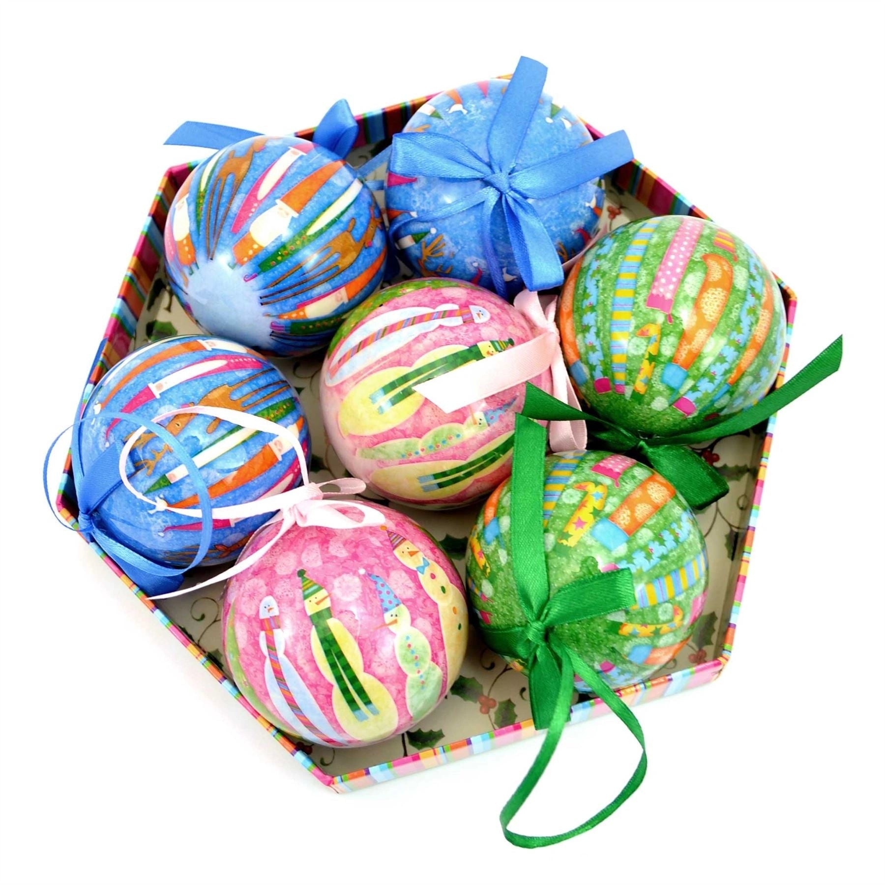 Shatterproof Christmas Baubles Tree Decorations Assorted Ornaments 14pcs