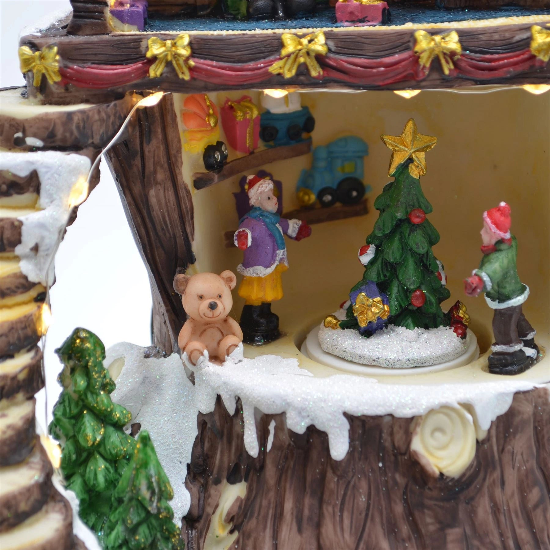 Christmas Led Musical Light Up Sculpture Ornament Nativity Set Xmas Home Decorations 11893