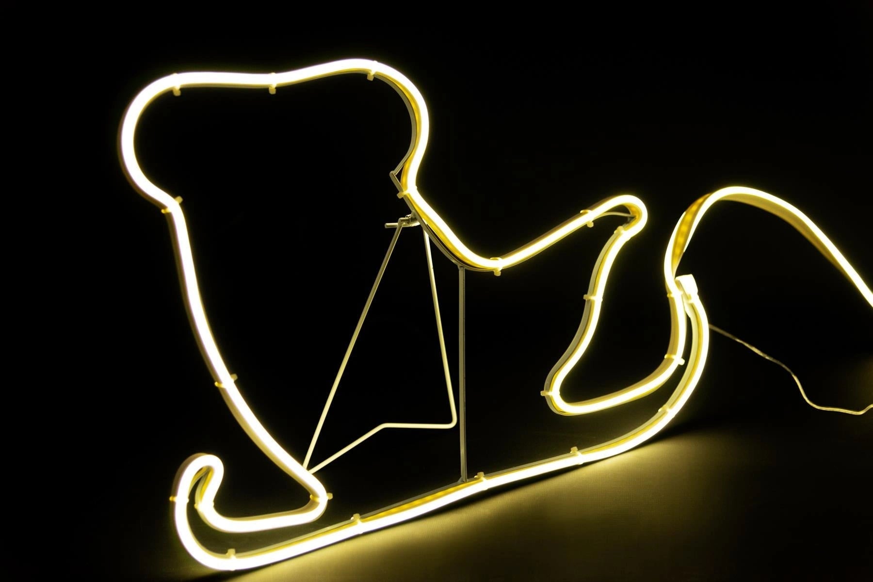 Christmas Neon Lights Silhouette Outdoor Wall Garden Decor 164cm UK