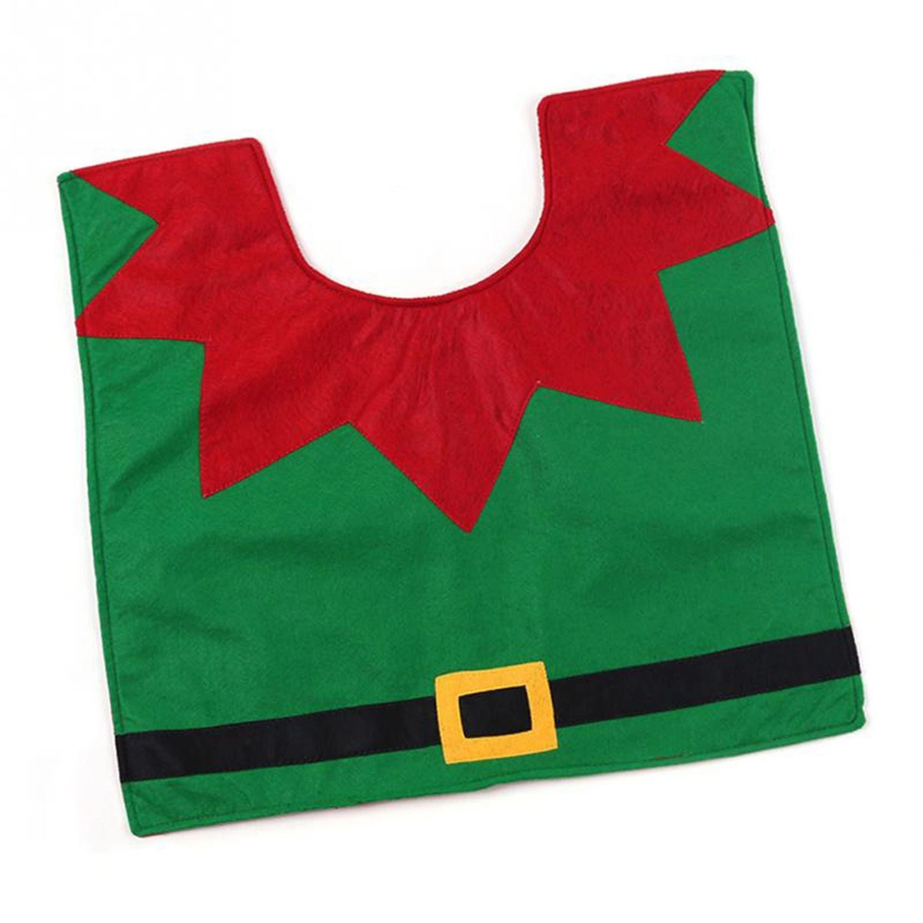 Christmas Elf Toilet Seat Covers Mat Rug Xmas Party Supply Novelty Home Decor
