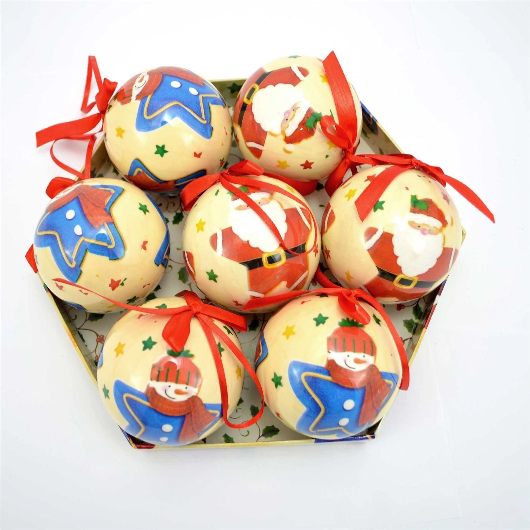 14 Shatterproof Decorative Baubles 7Cm Christmas Tree Xmas Decorations Fa018