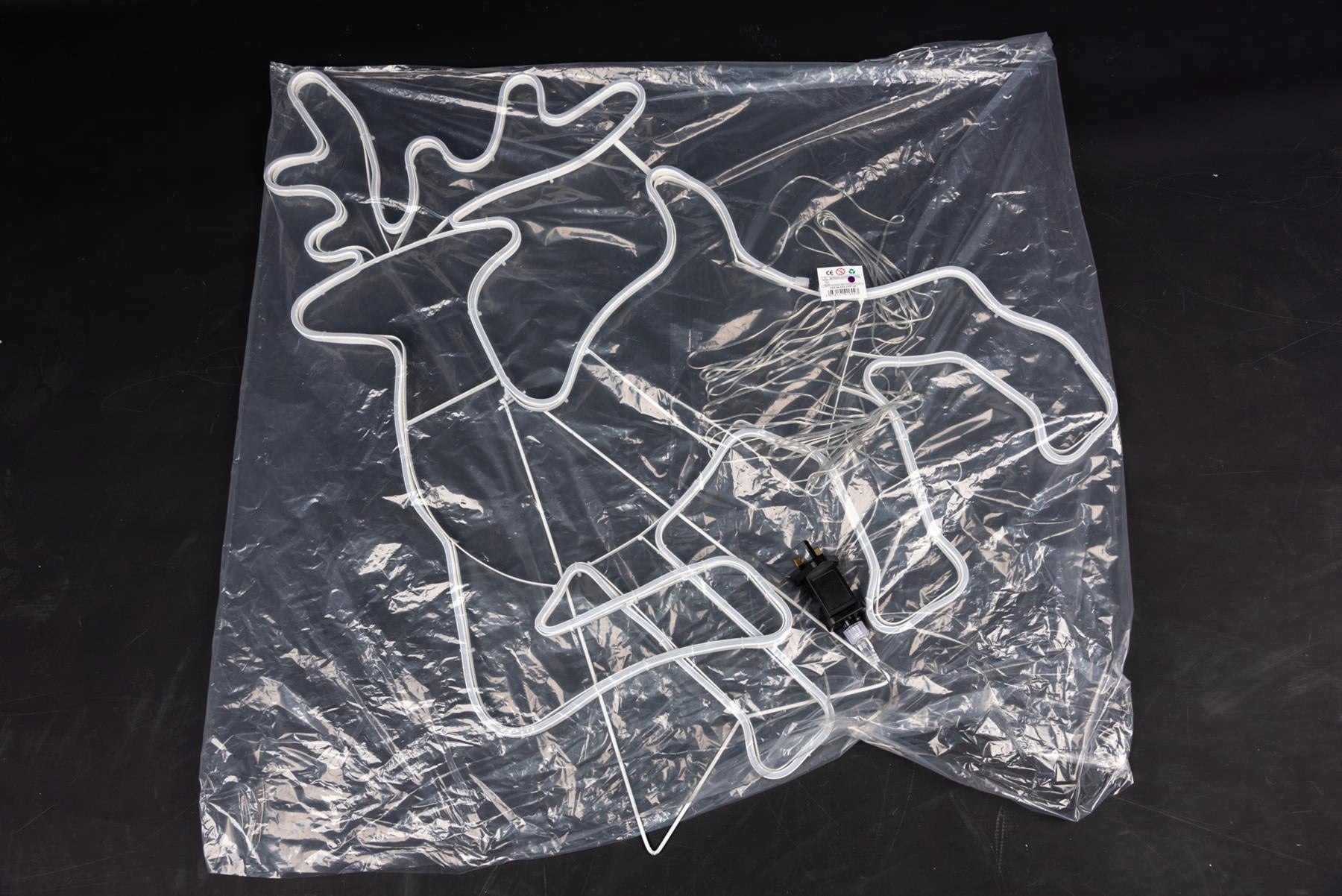 Neon Rope Light Silhouette Christmas Walking Reindeer Outdoor Wall Garden Decor