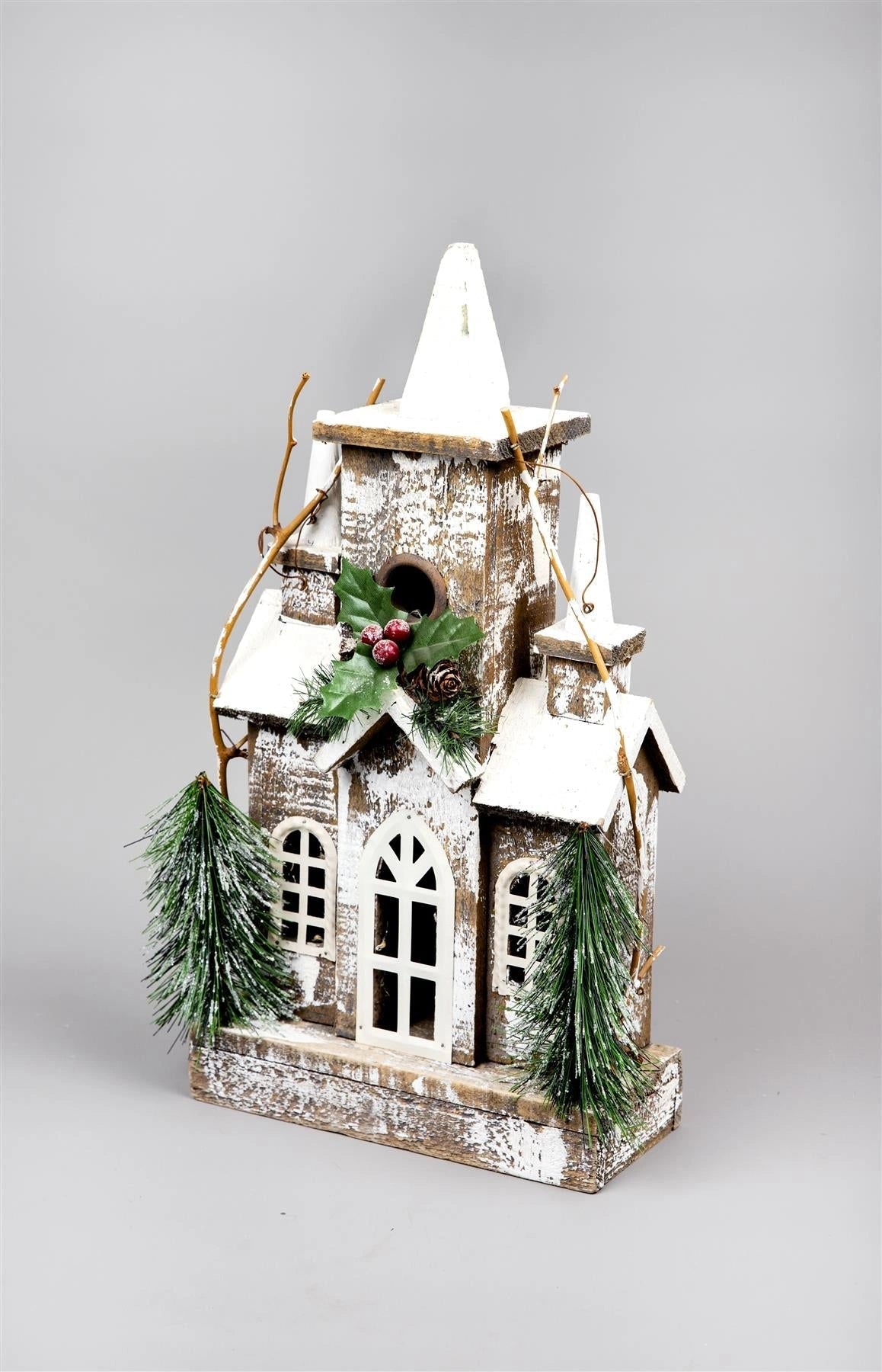 Wooden House Decorative Ornament Figurine Christmas Xmas Party Home Decorations