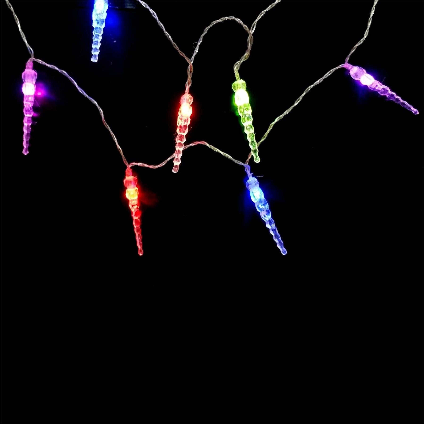 Frono 3.3M Battery Operated Ice Drops 20 Multi Colour Led Fairy String Light