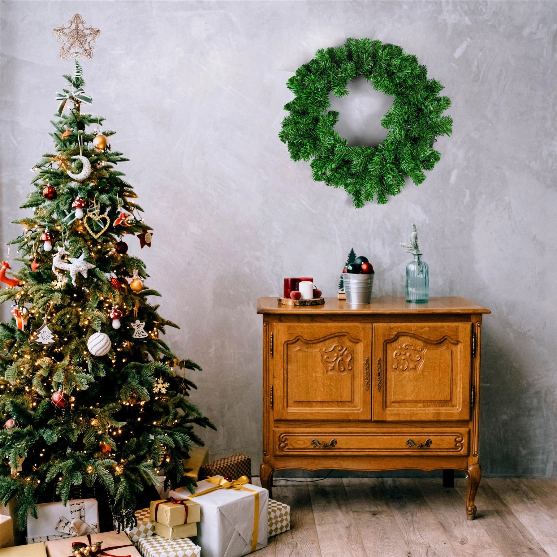 14.5Cm Star Tree Topper Rose Gold