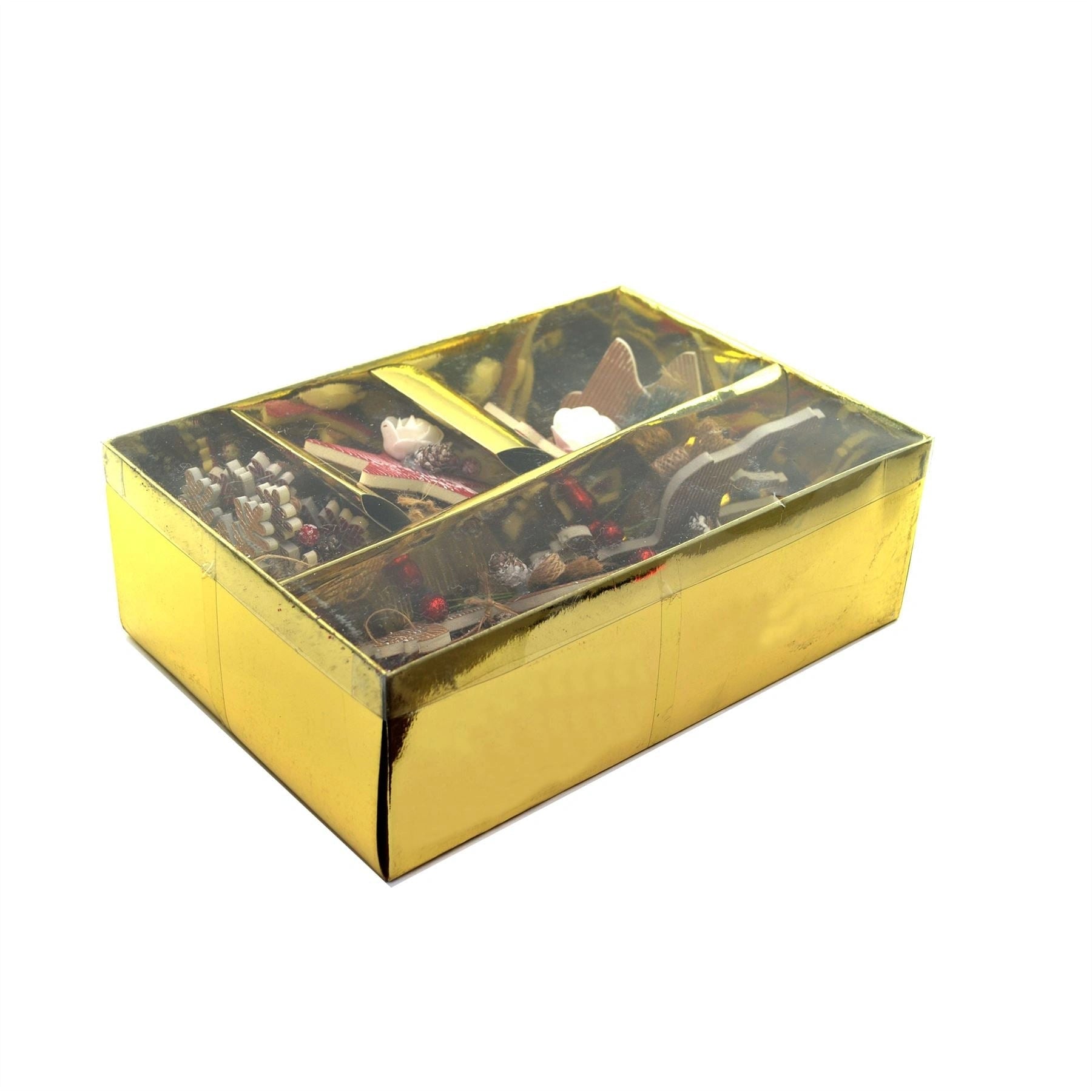 15 Christmas Tree Hanging String Decorations Hand Crafted Xmas Festive Ornaments