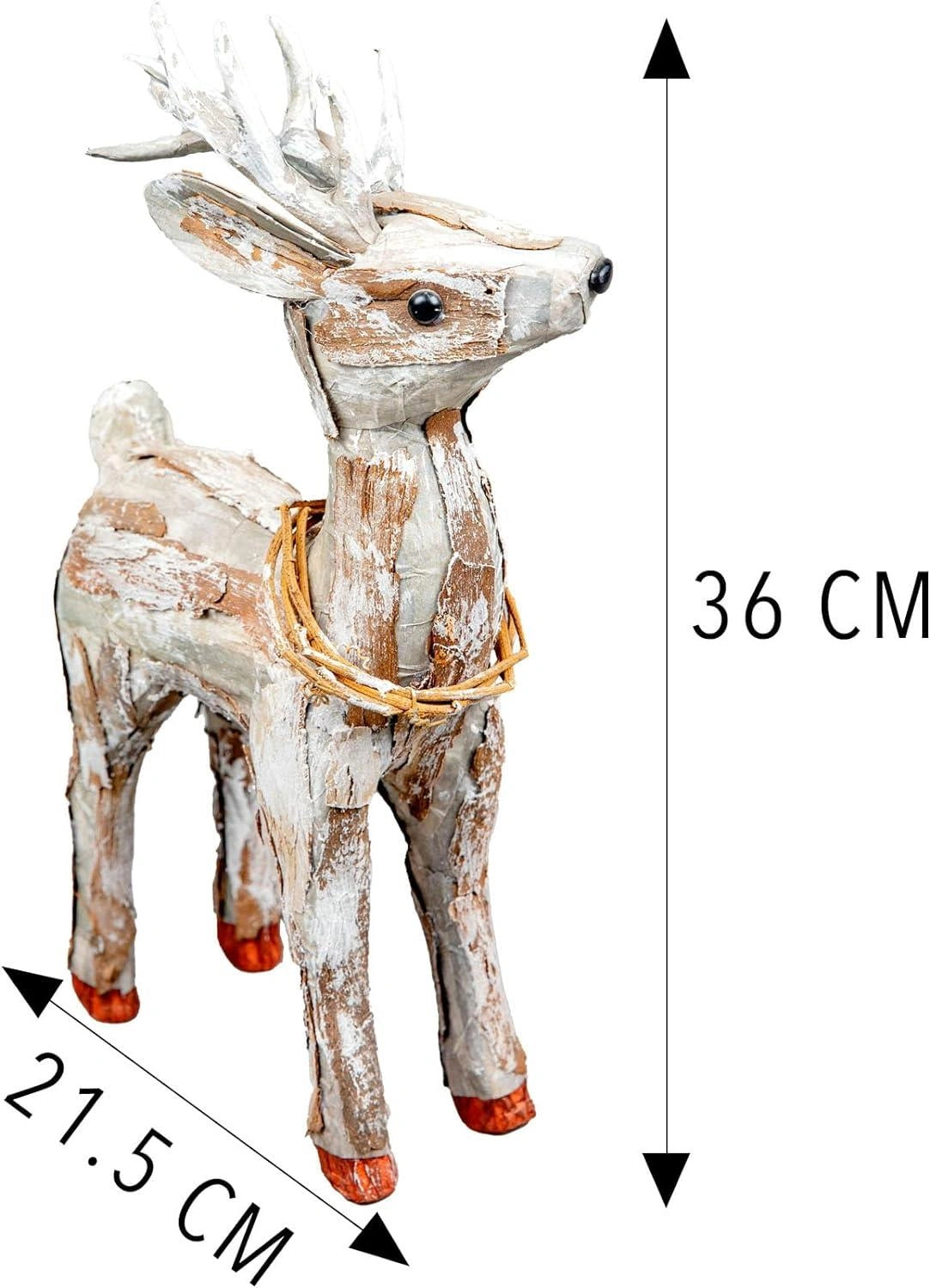 Christmas Figure 36cm Reindeer Tabletop Window Centerpiece Xmas Home Decoration