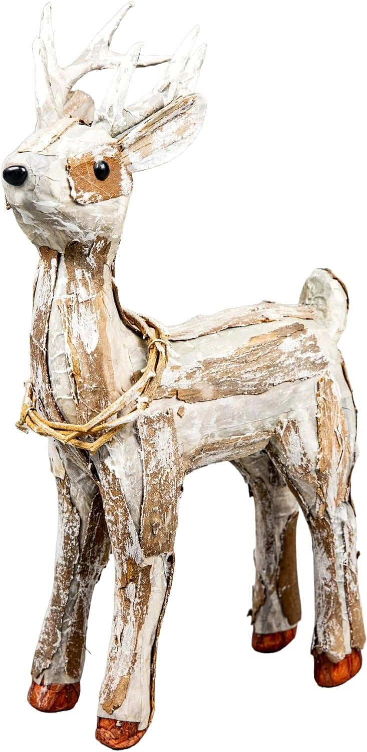 Christmas Figure 36cm Reindeer Tabletop Window Centerpiece Xmas Home Decoration