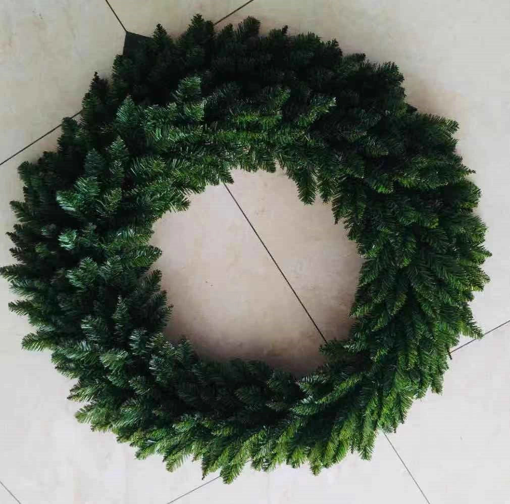 Green Christmas Wreath Bushy Pine Artificial Home Wall Door XMAS Decorations UK