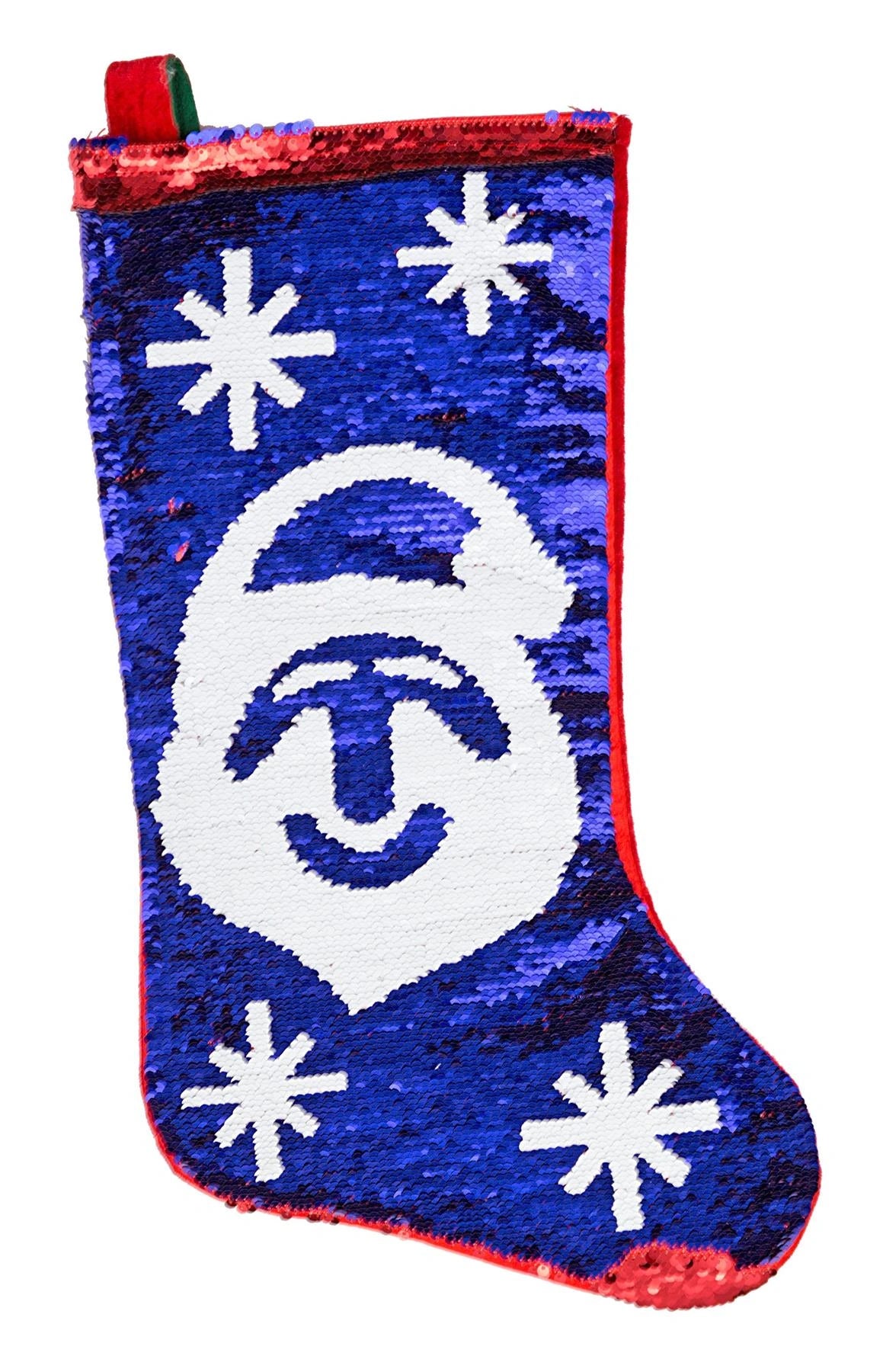 2 In 1 Sequin Father Christmas Santa Sack Xmas Stocking Bags Gifts Present 55cm