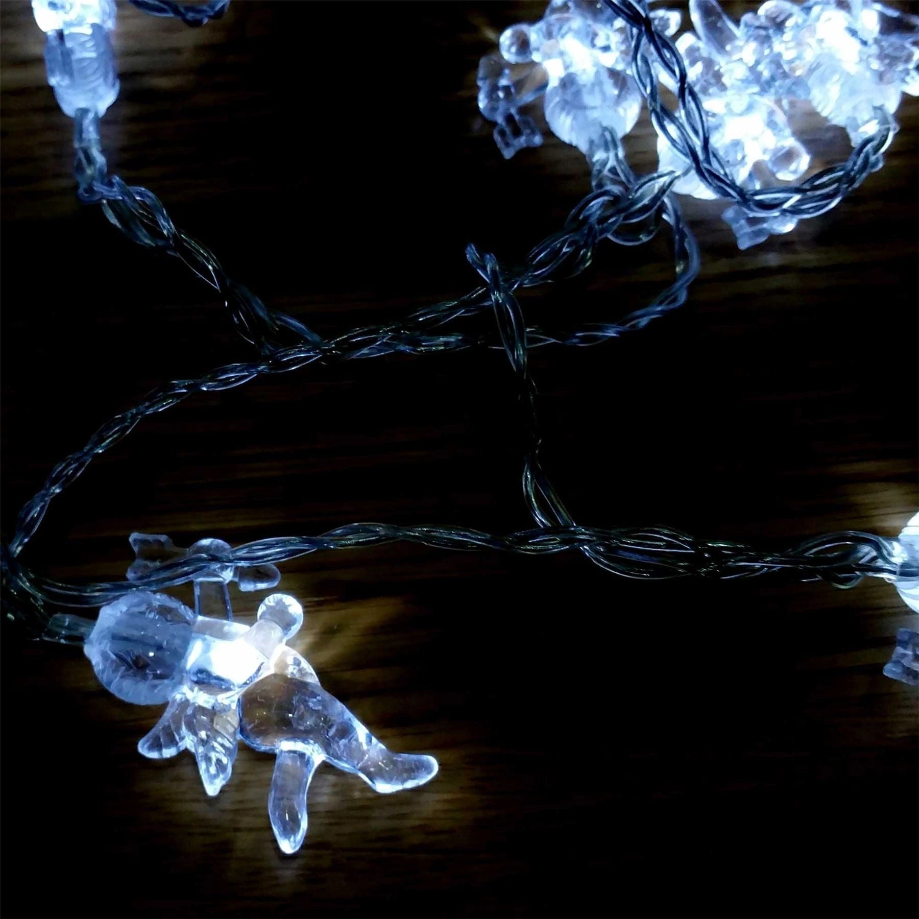 3.3M Led 20 Fairy Lights Battery Operated Angle Christmas Decoration Light D???Cor