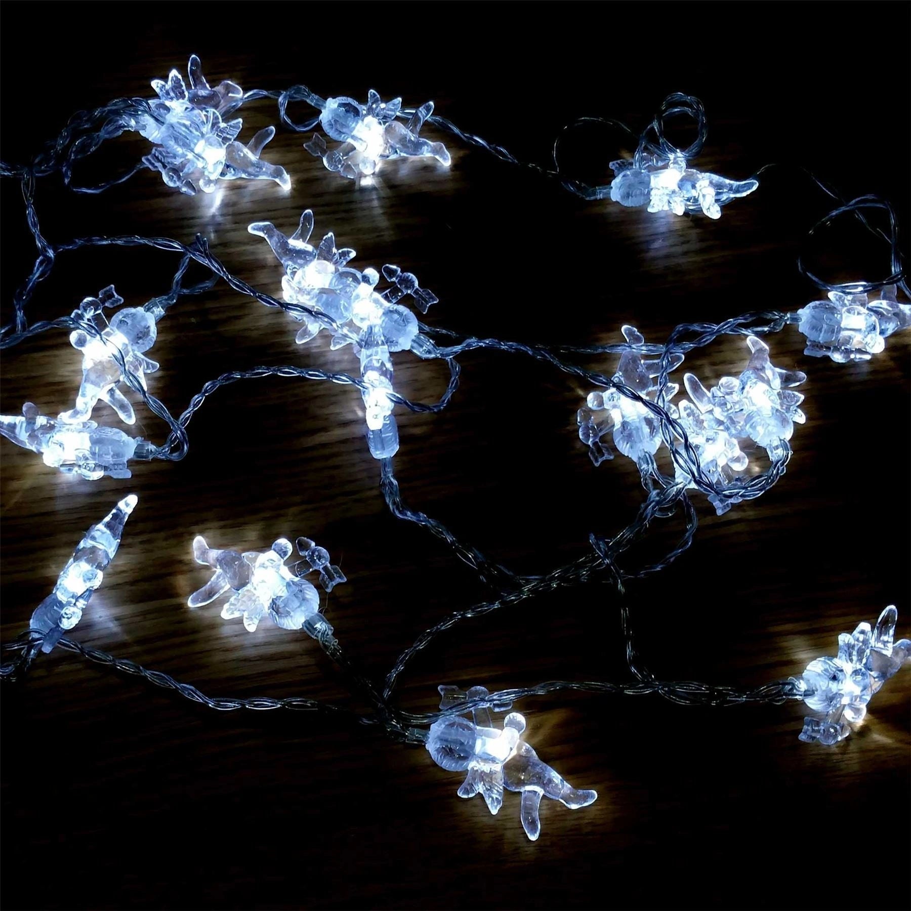 3.3M Led 20 Fairy Lights Battery Operated Angle Christmas Decoration Light D???Cor