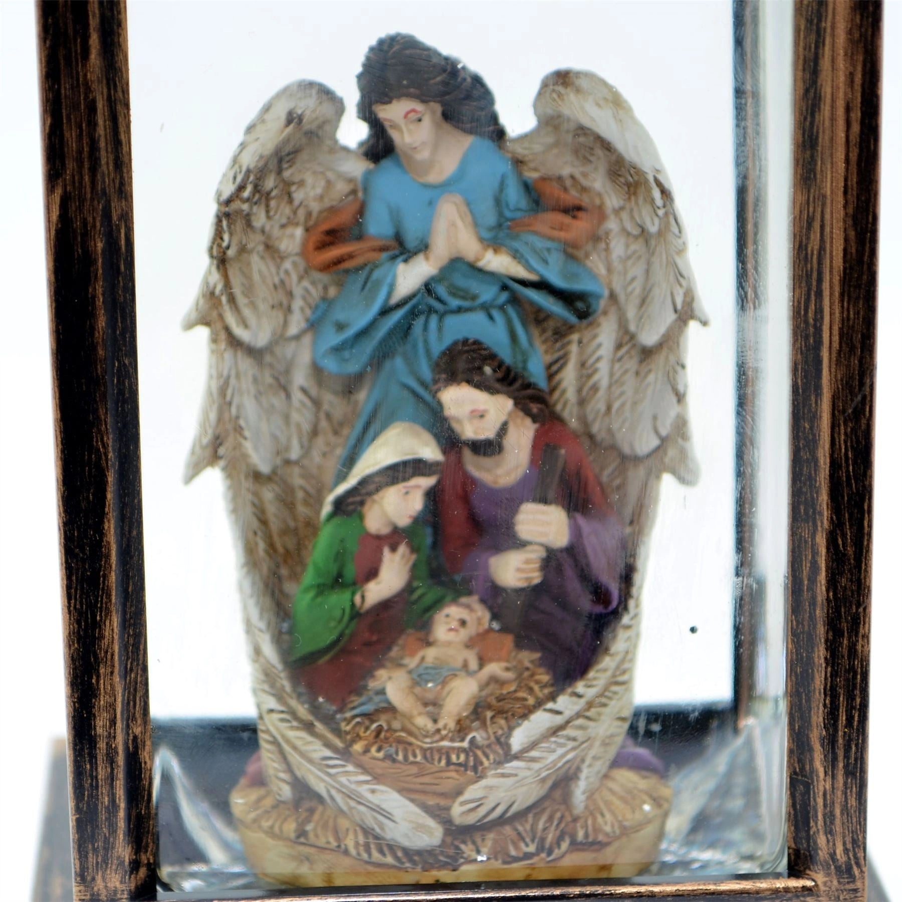 LED Lantern Christmas Tabletop Glitter Water Lights Musical XMAS Home Decor 28CM