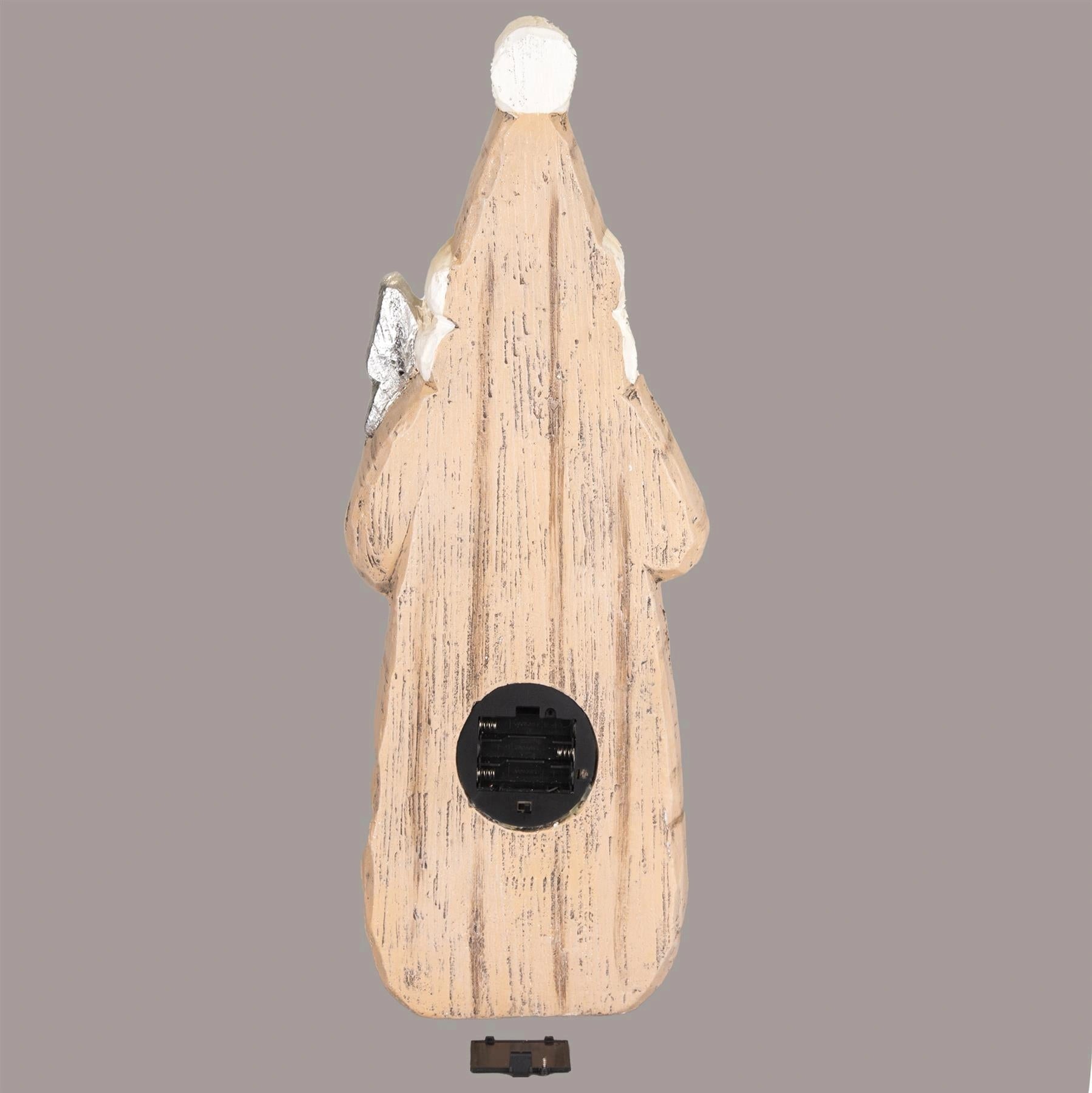 LED Santa w/ Forest Scene 46cm Wooden Figurine Table Mantelpiece Xmas Home Decor