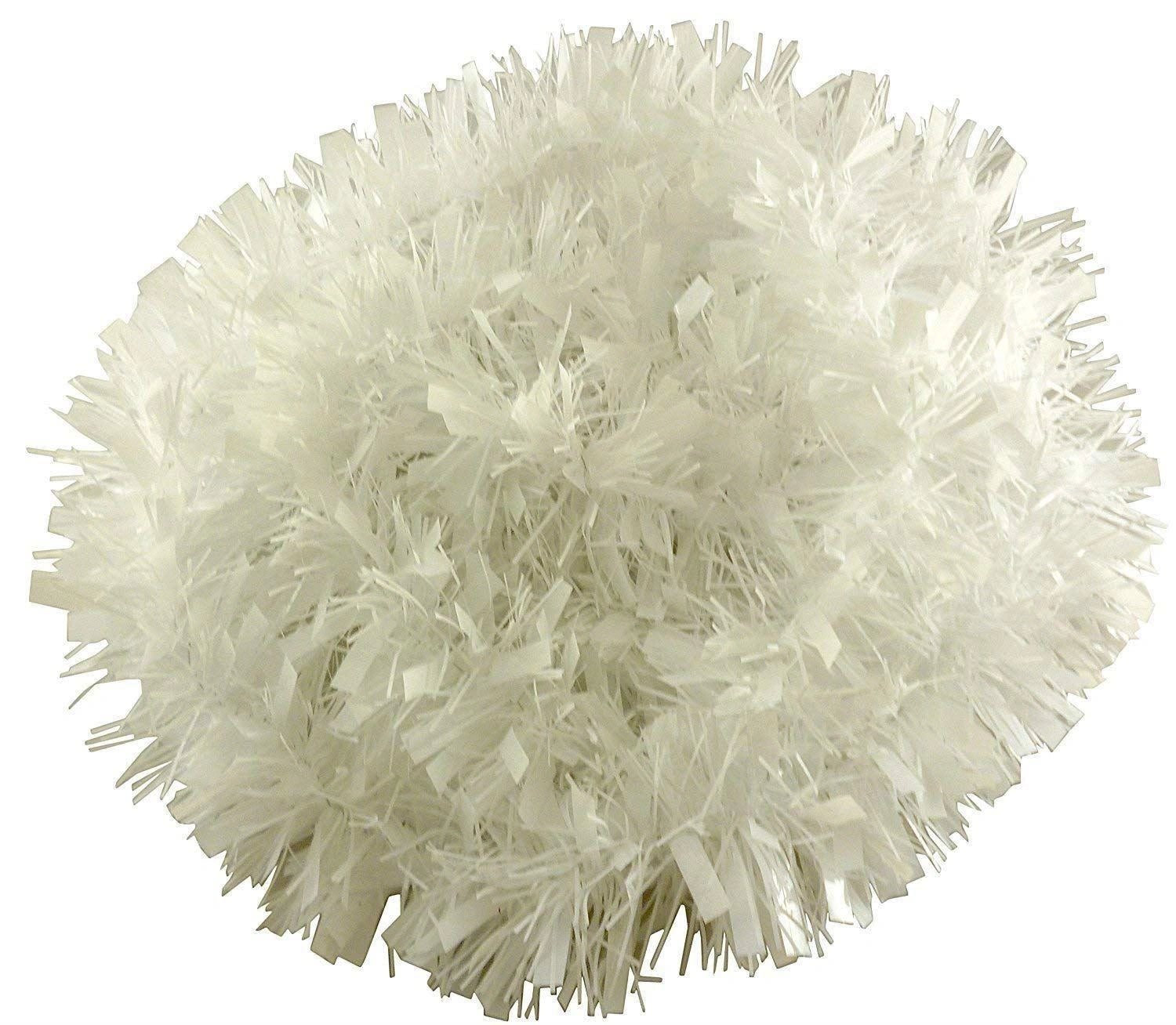 96 White Thick Chunky Luxury Christmas Tree Tinsel Garland Decoration Xmas Home