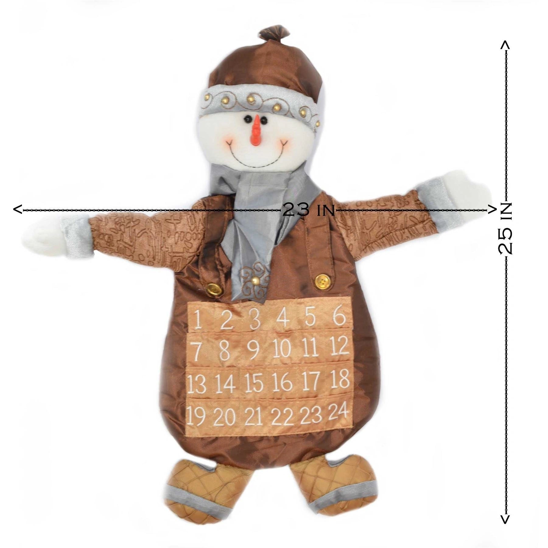 Fabric Christmas Snowman Advent Calendar Xmas Decorations Christmas Countdown