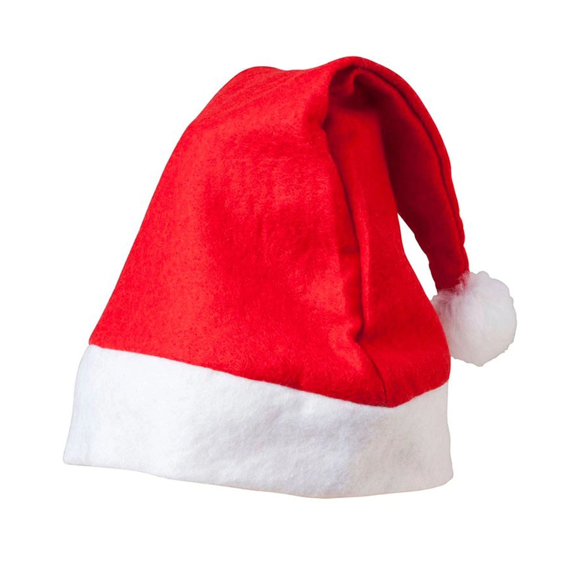 500Pcs Christmas Felt Santa Hat Budget Santa Costume Xmas Fancy Dress Fun Party