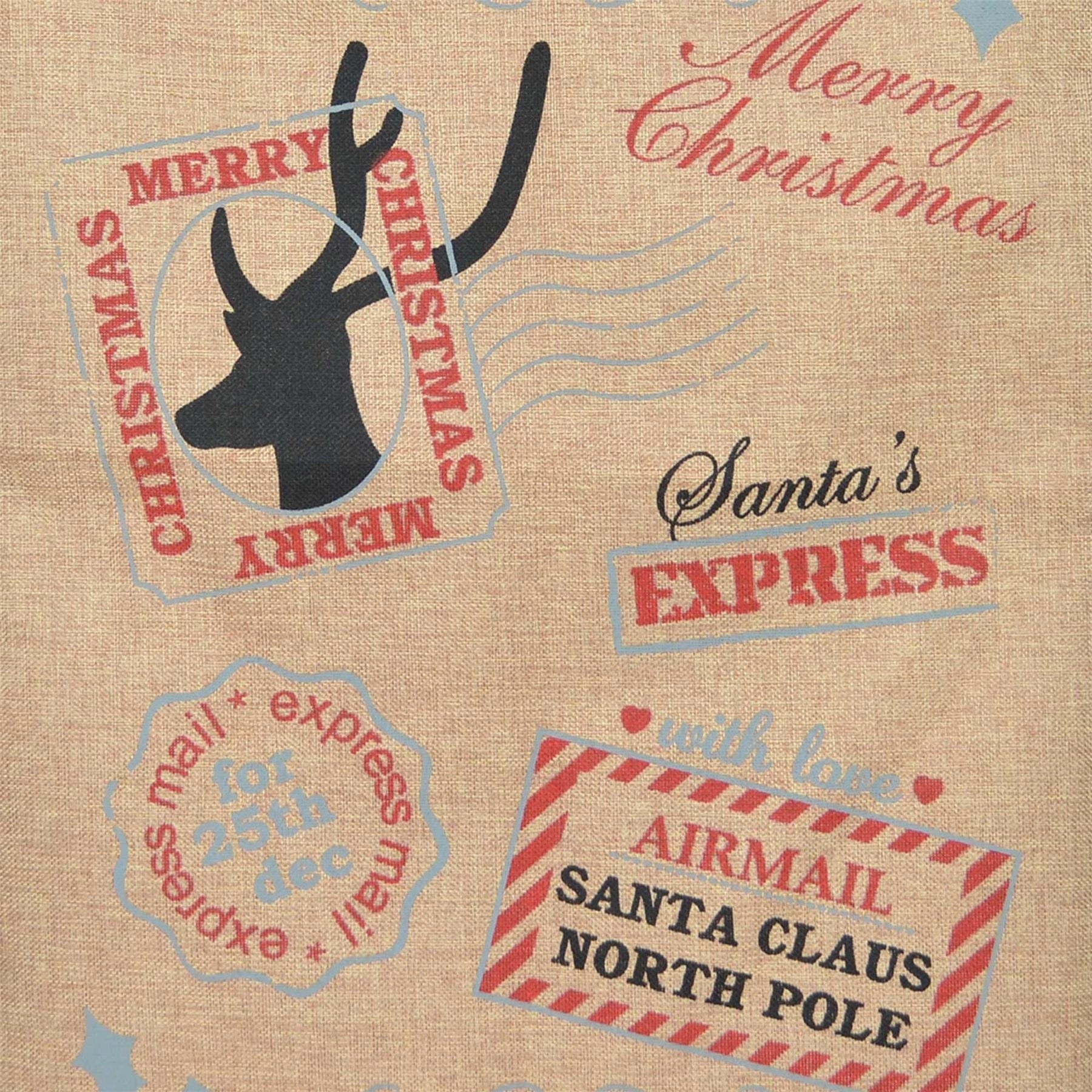 10 Santa Sack Christmas Father Hessian Stocking Large Xmas Gift Present Bag 70cm
