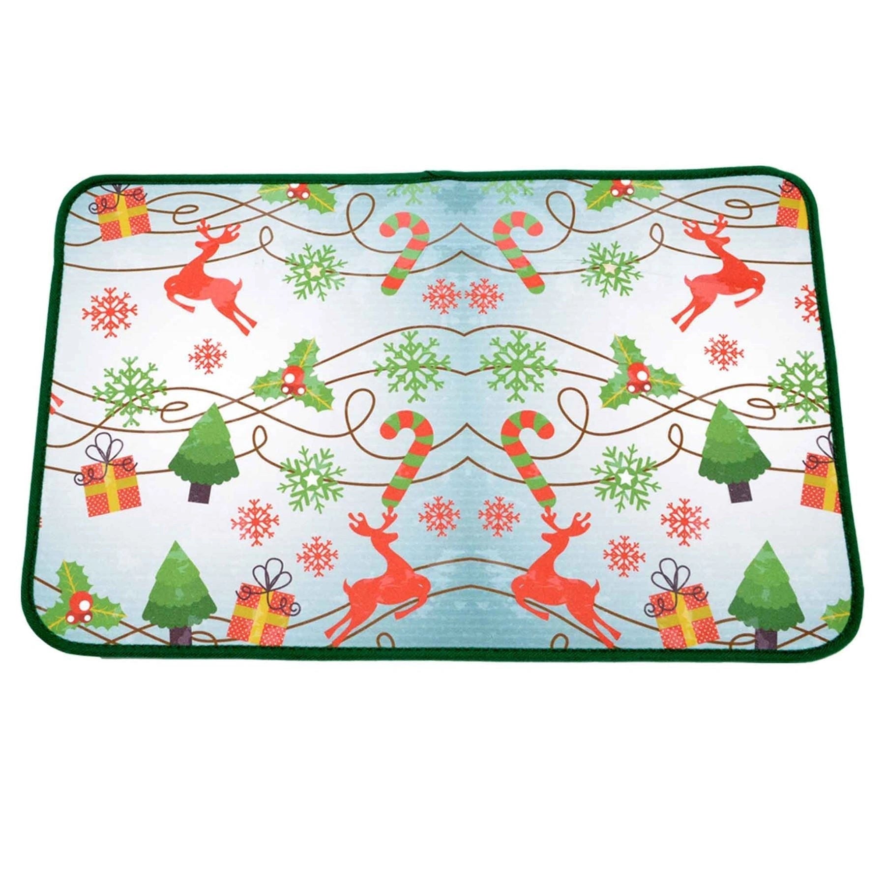 Assorted 6 Door Mats Santa Christmas Home Decoration Floor Rugs Xmas Washable