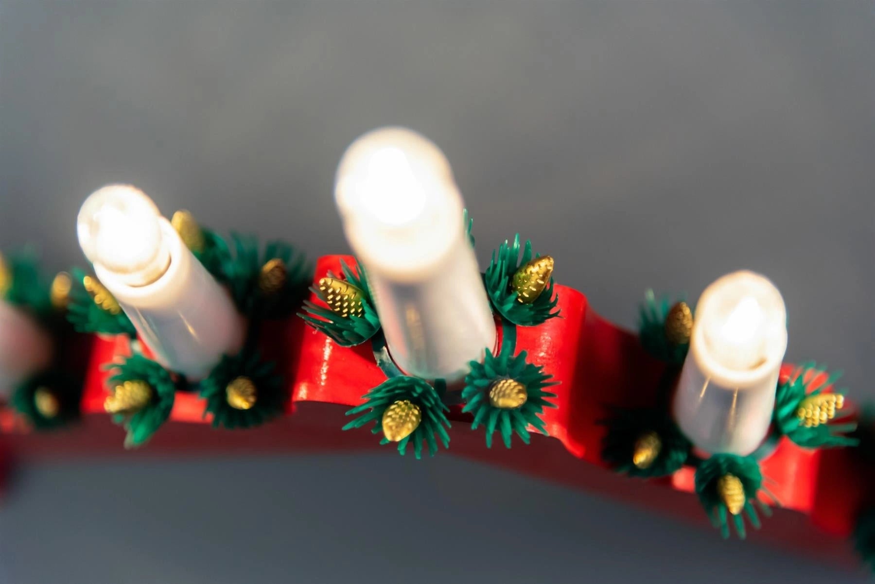 2 Wooden Candle Bridge Light 7 Bulb Window Xmas Christmas Decoration Arch Decor