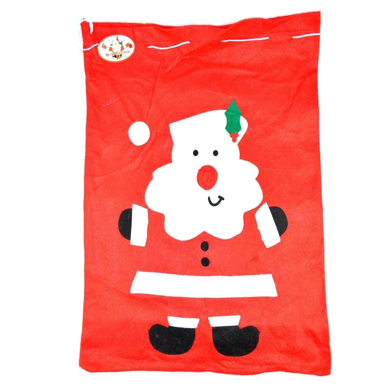 2 Christmas Stockings Santa Sack 100X60cm Large Red Xmas Party Present Gift Bags