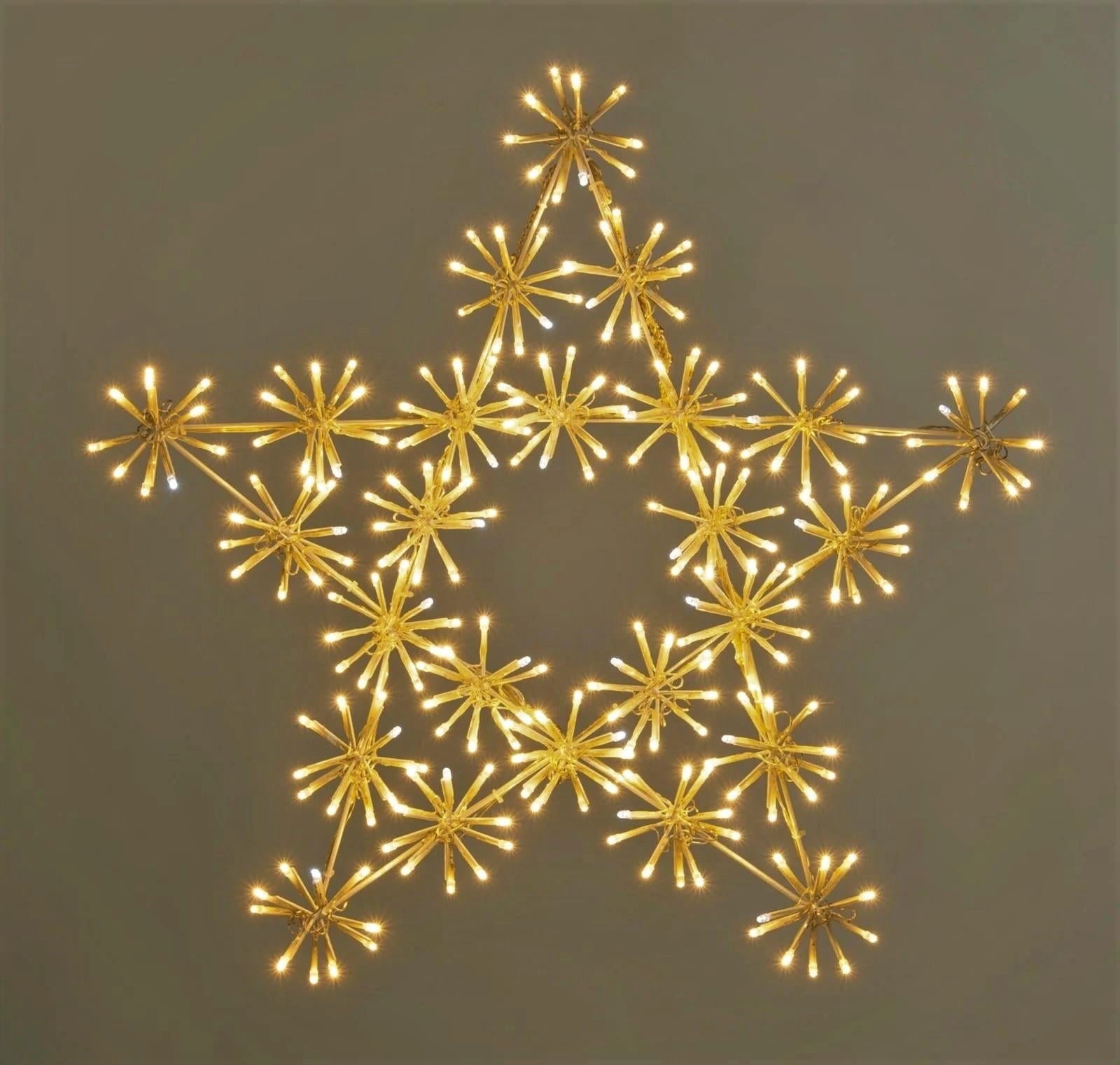 Christmas Silhouette LED Lights Twinkling Starburst Outdoor Xmas Home Decor 65cm