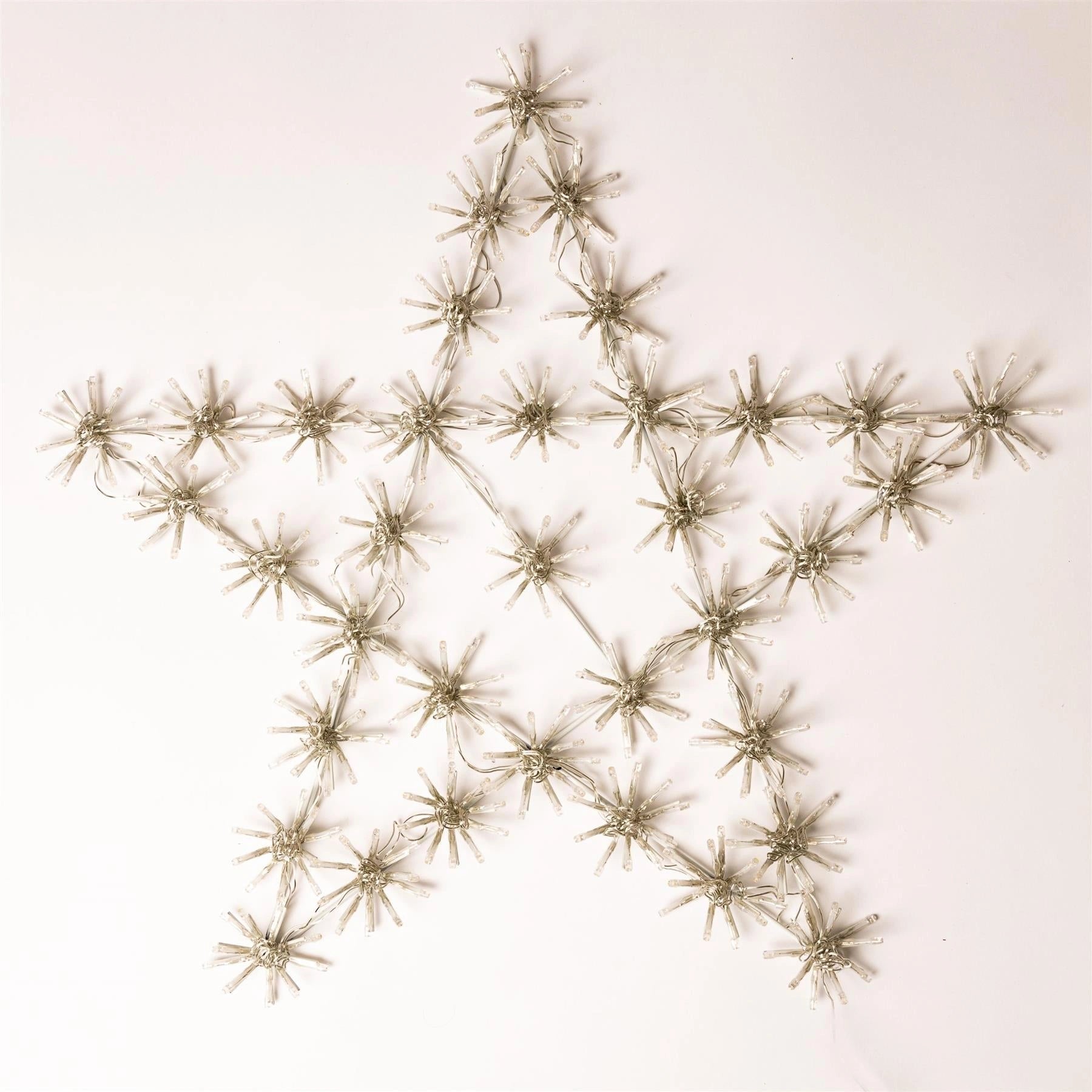 Christmas Silhouette LED Lights Twinkling Starburst Outdoor Xmas Home Decor 65cm